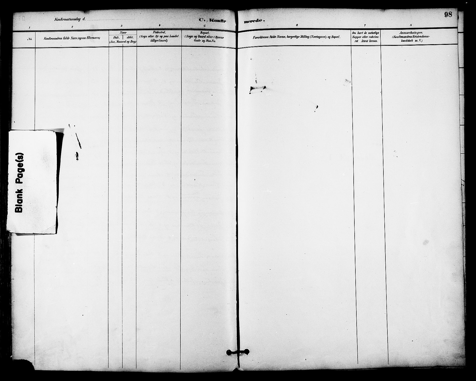 Ministerialprotokoller, klokkerbøker og fødselsregistre - Nordland, AV/SAT-A-1459/814/L0226: Parish register (official) no. 814A07, 1886-1898, p. 98