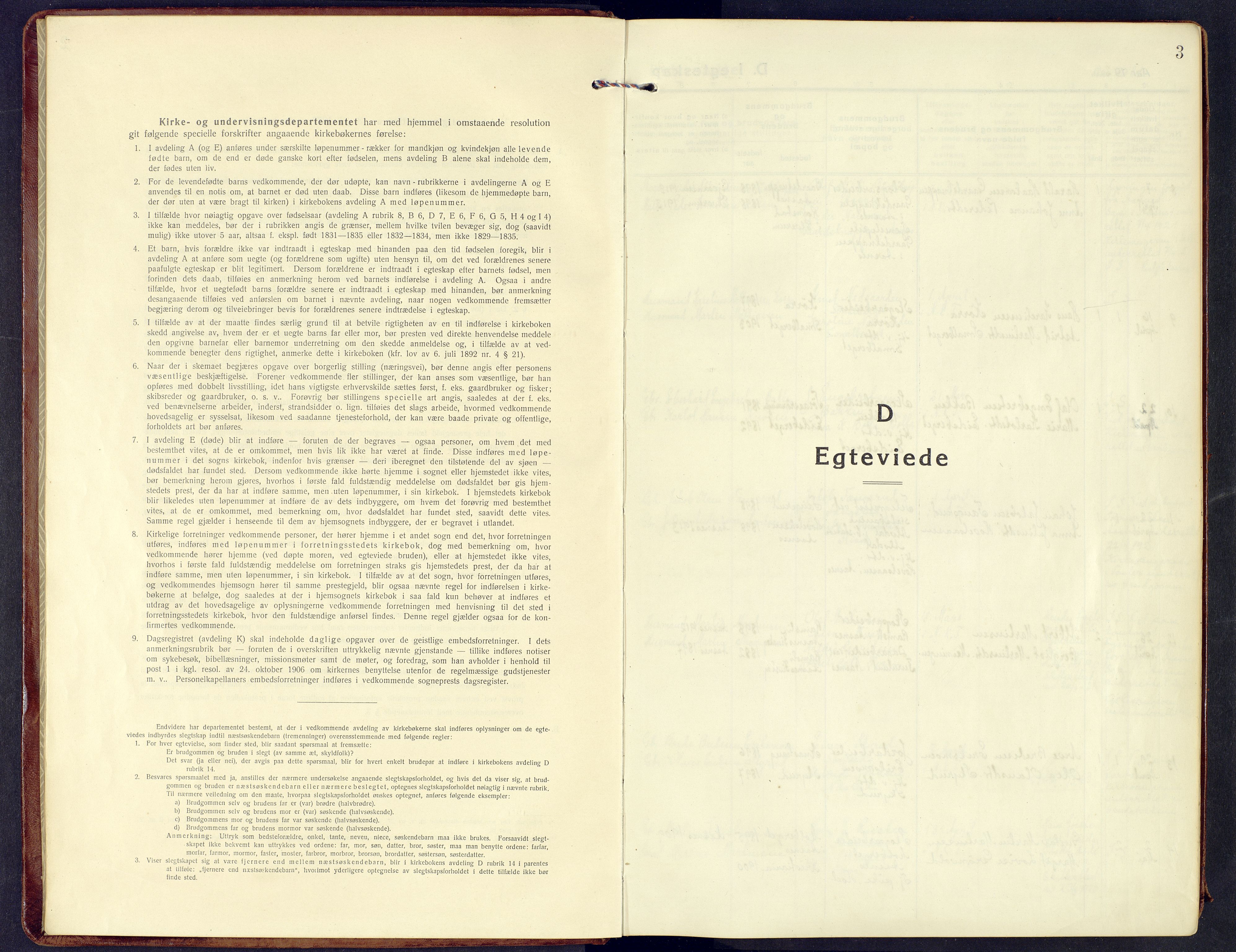 Våler prestekontor, Hedmark, AV/SAH-PREST-040/H/Ha/Haa/L0011: Parish register (official) no. 11, 1919-1933, p. 3