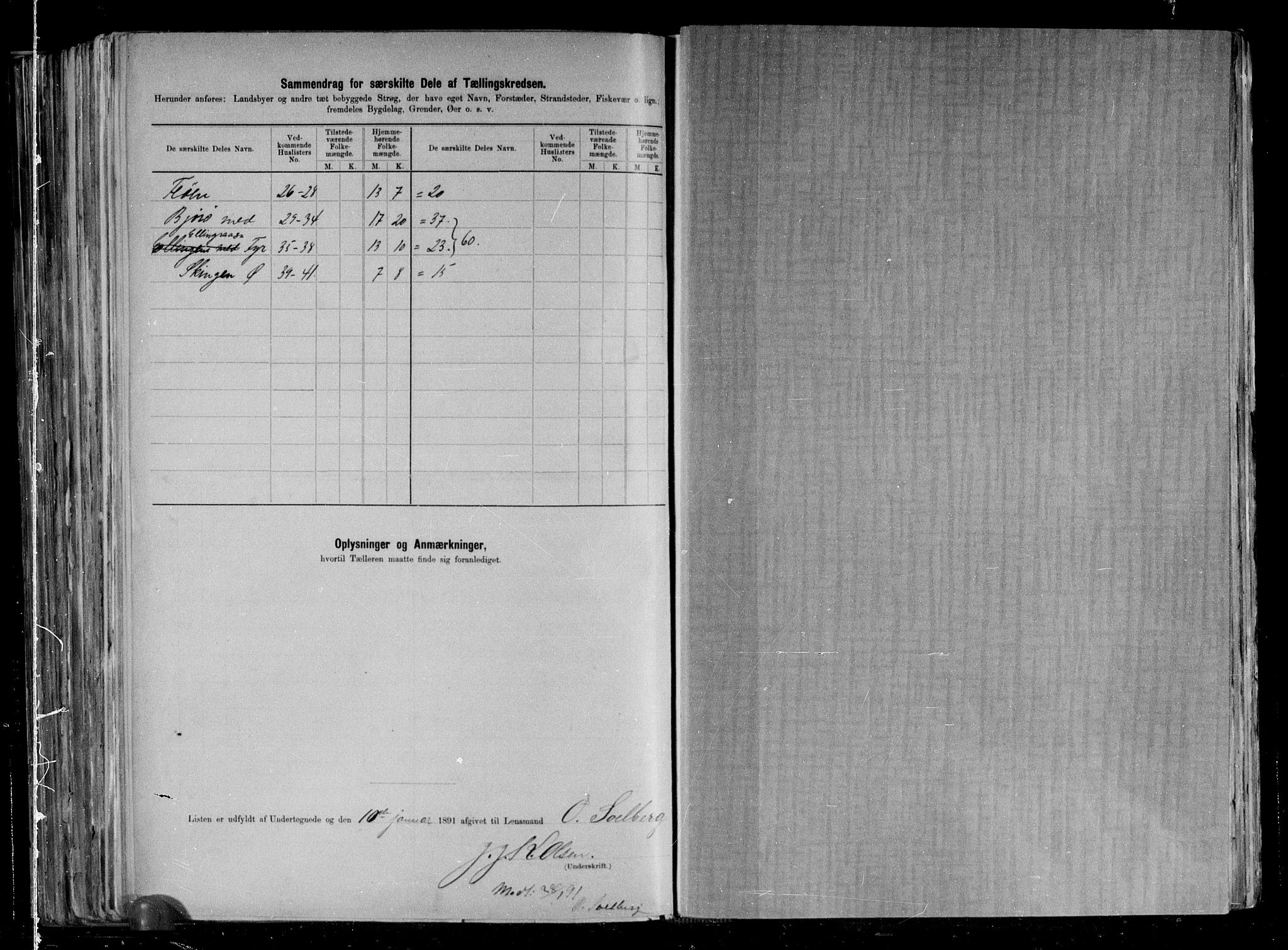 RA, 1891 census for 1749 Flatanger, 1891, p. 14