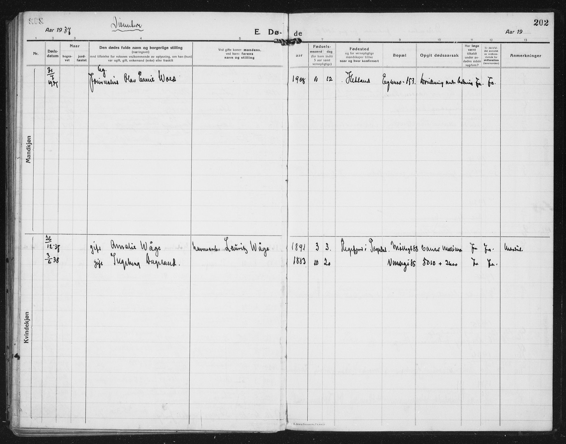 Domkirken sokneprestkontor, SAST/A-101812/002/A/L0017: Parish register (official) no. A 36, 1917-1938, p. 202