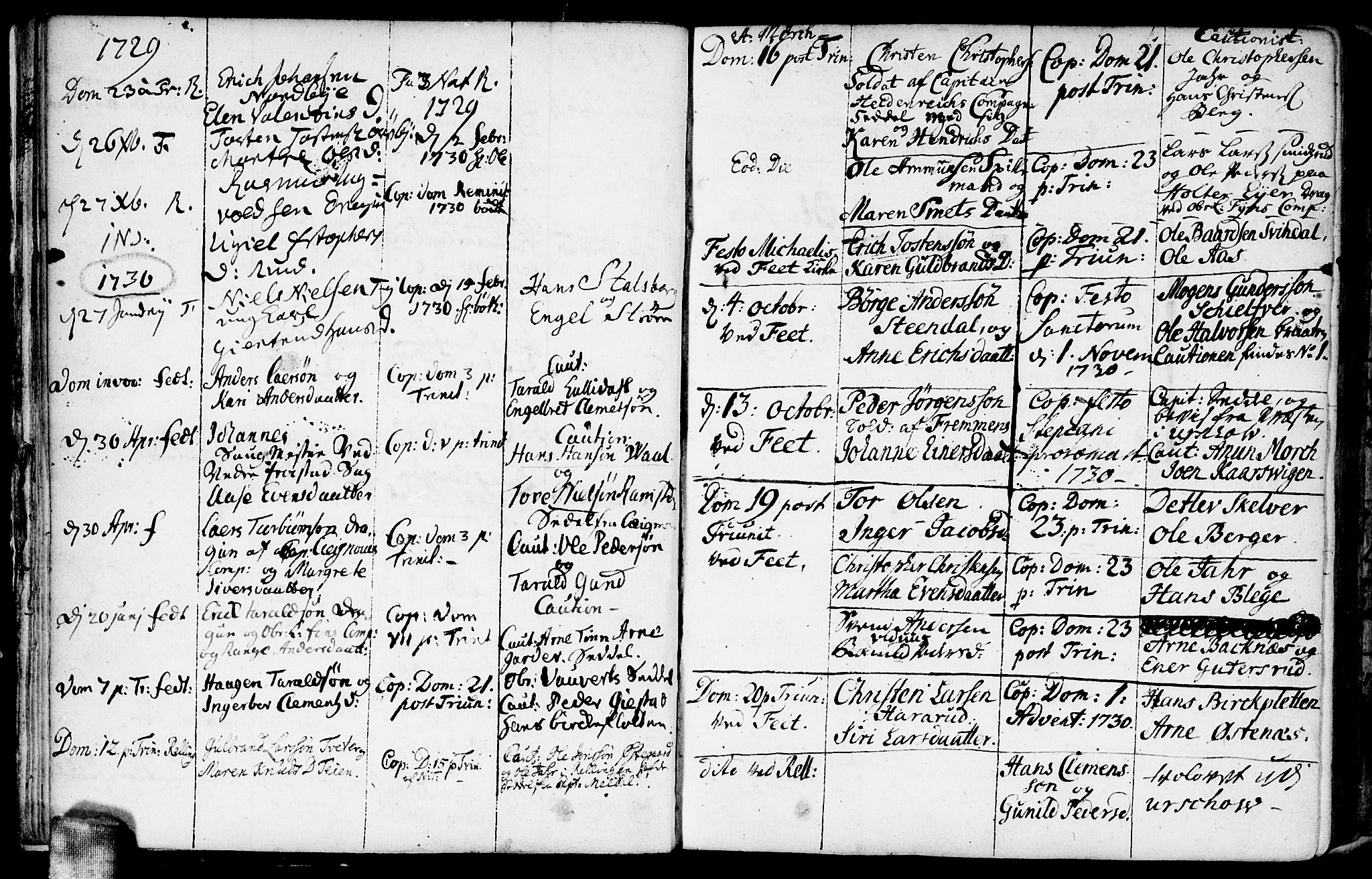 Fet prestekontor Kirkebøker, AV/SAO-A-10370a/F/Fa/L0001: Parish register (official) no. I 1, 1716-1751, p. 15