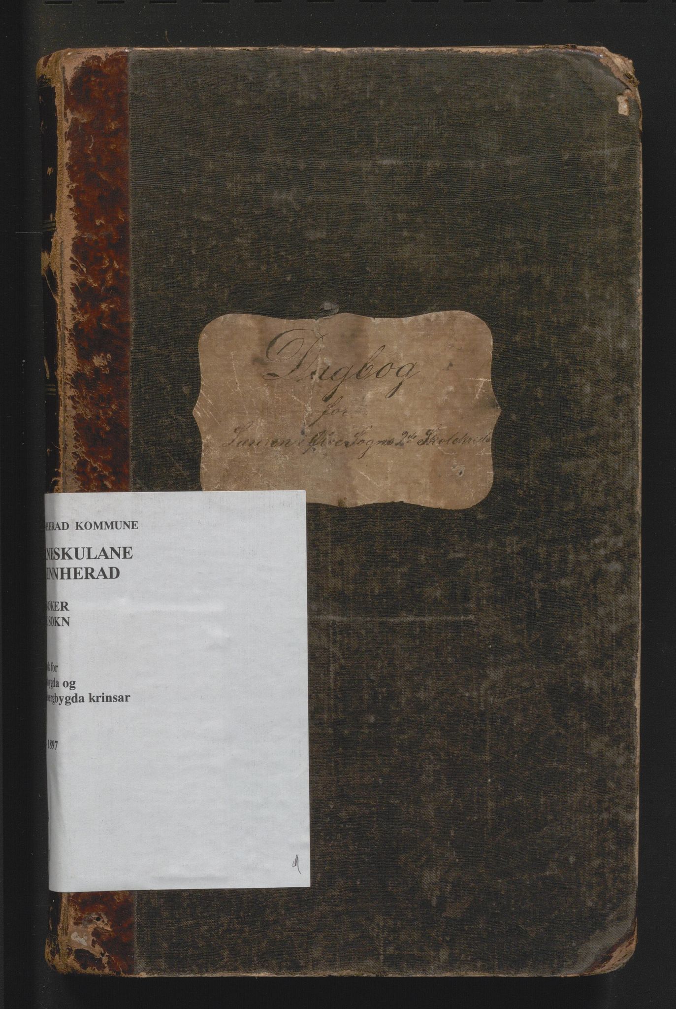 Kvinnherad kommune. Barneskulane, IKAH/1224-231/G/Ga/L0001: Dagbok for Ølve sokn, 2. skulekrins , 1877-1897