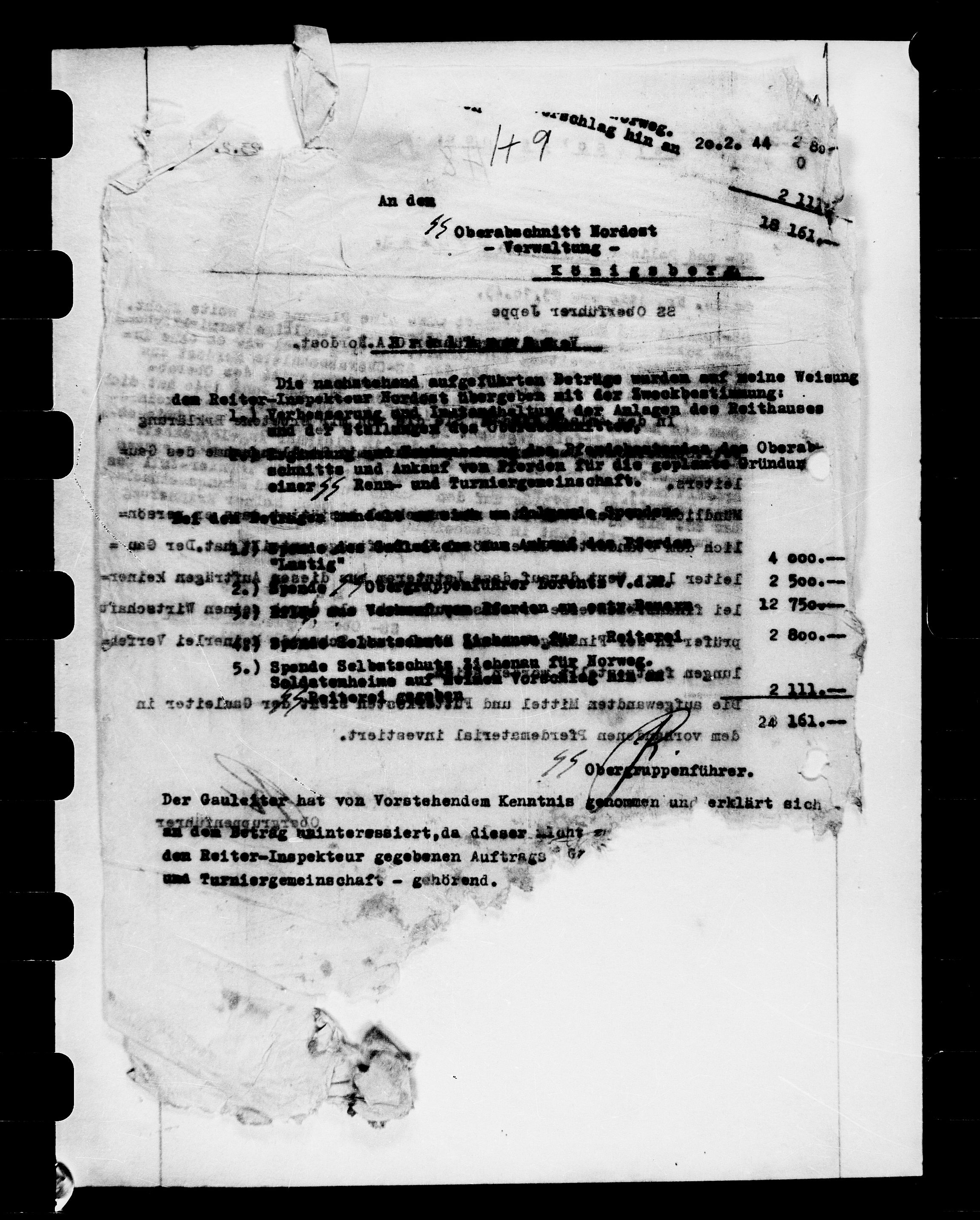 Documents Section, AV/RA-RAFA-2200/V/L0072: Film med FO IIs bestillingsnummer., 1940-1945, p. 321