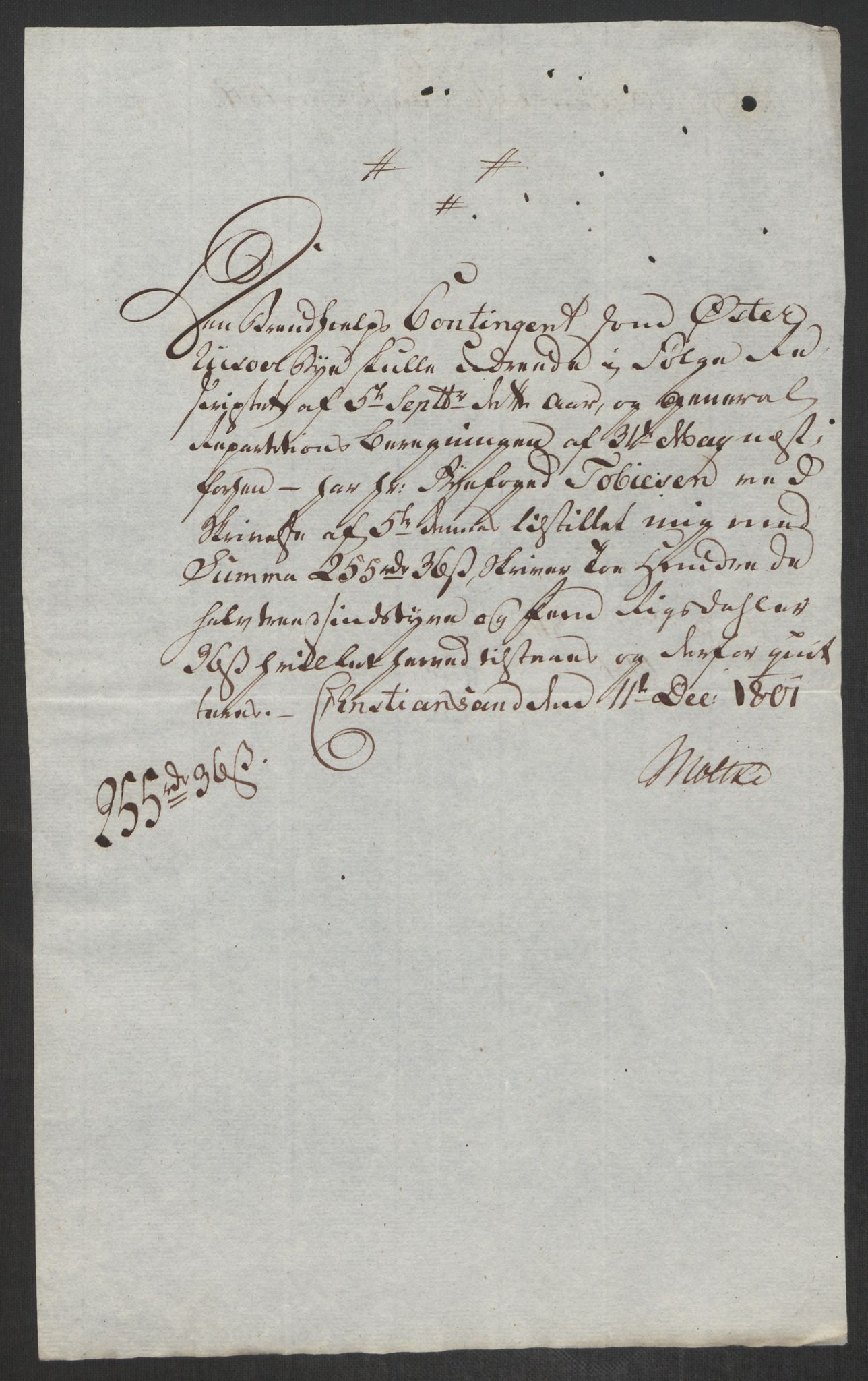 Danske Kanselli 1800-1814, AV/RA-EA-3024/K/Kk/Kka/Kkac/L0236: Kjøpstadregnskap Øster Risør, 1801-1804, p. 331