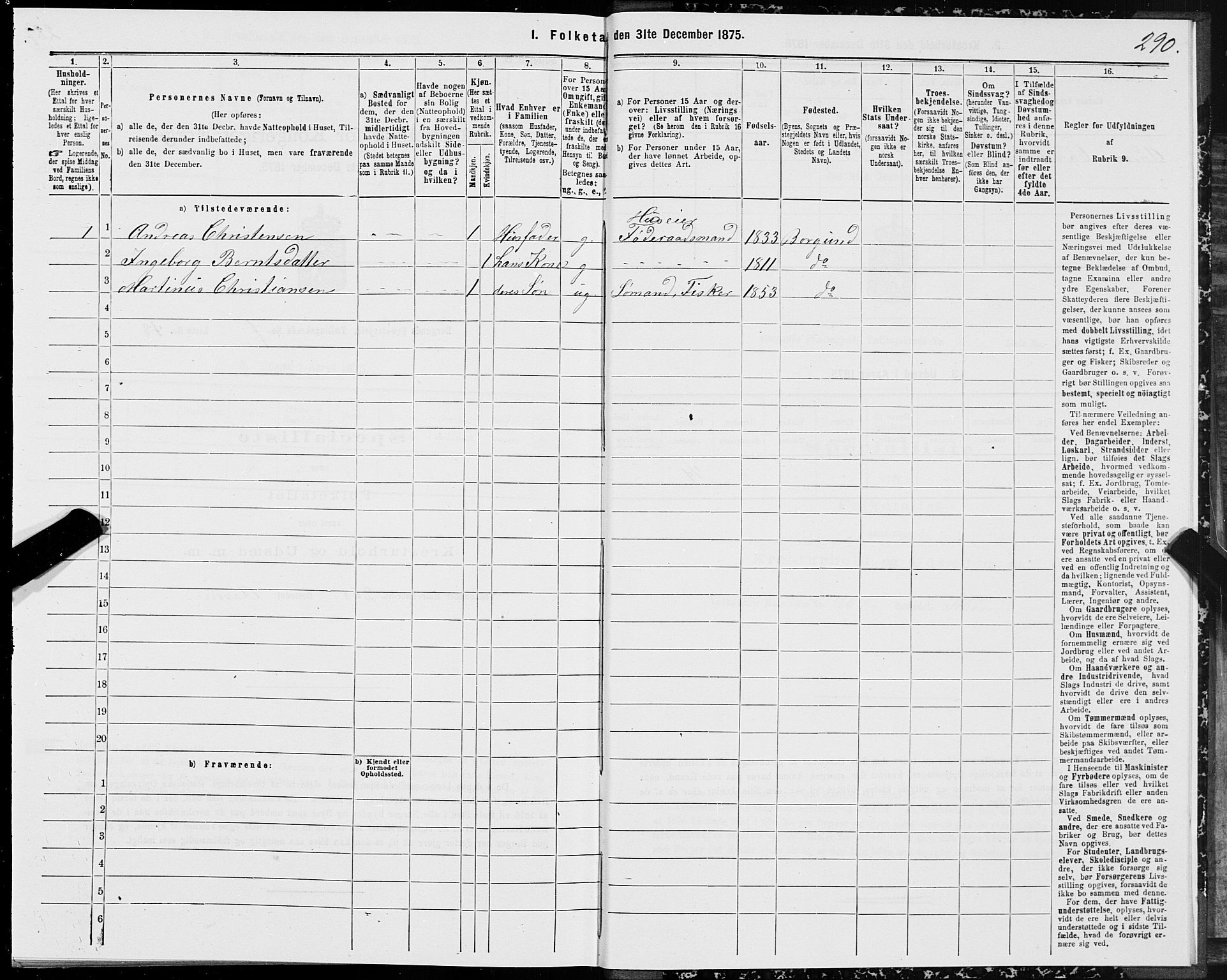 SAT, 1875 census for 1531P Borgund, 1875, p. 4290