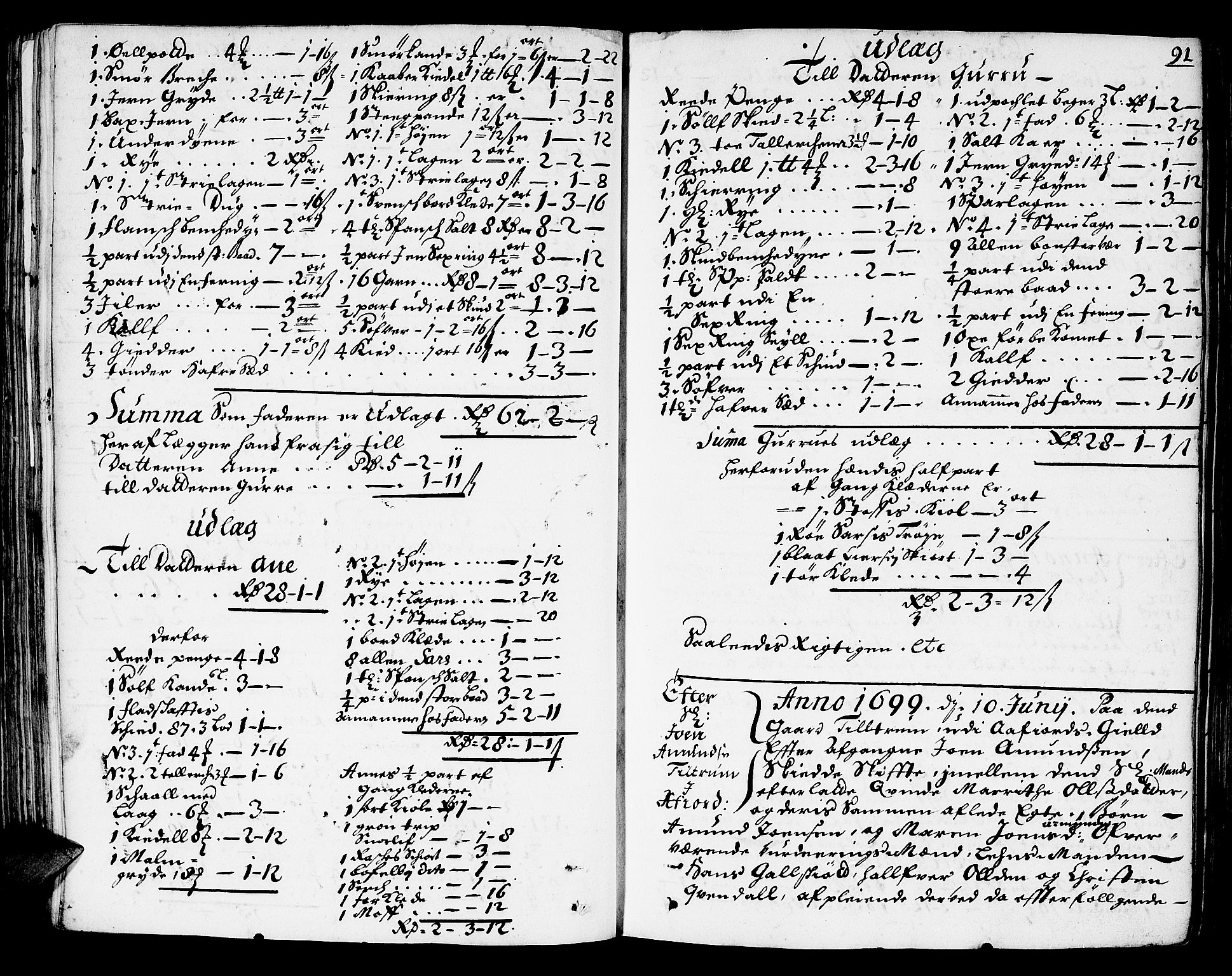 Fosen sorenskriveri, AV/SAT-A-1107/1/3/3A/L0003: Skifteprotokoll, 1696-1709, p. 91