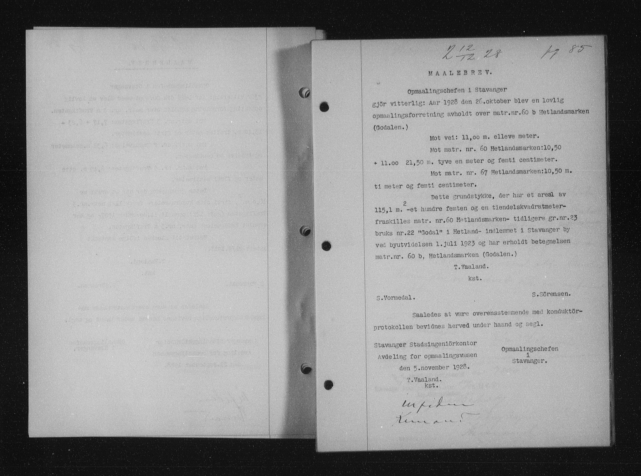 Stavanger byfogd, SAST/A-101408/001/4/41/410/410BB/L0055: Mortgage book no. 43, 1928-1929, Deed date: 12.12.1928