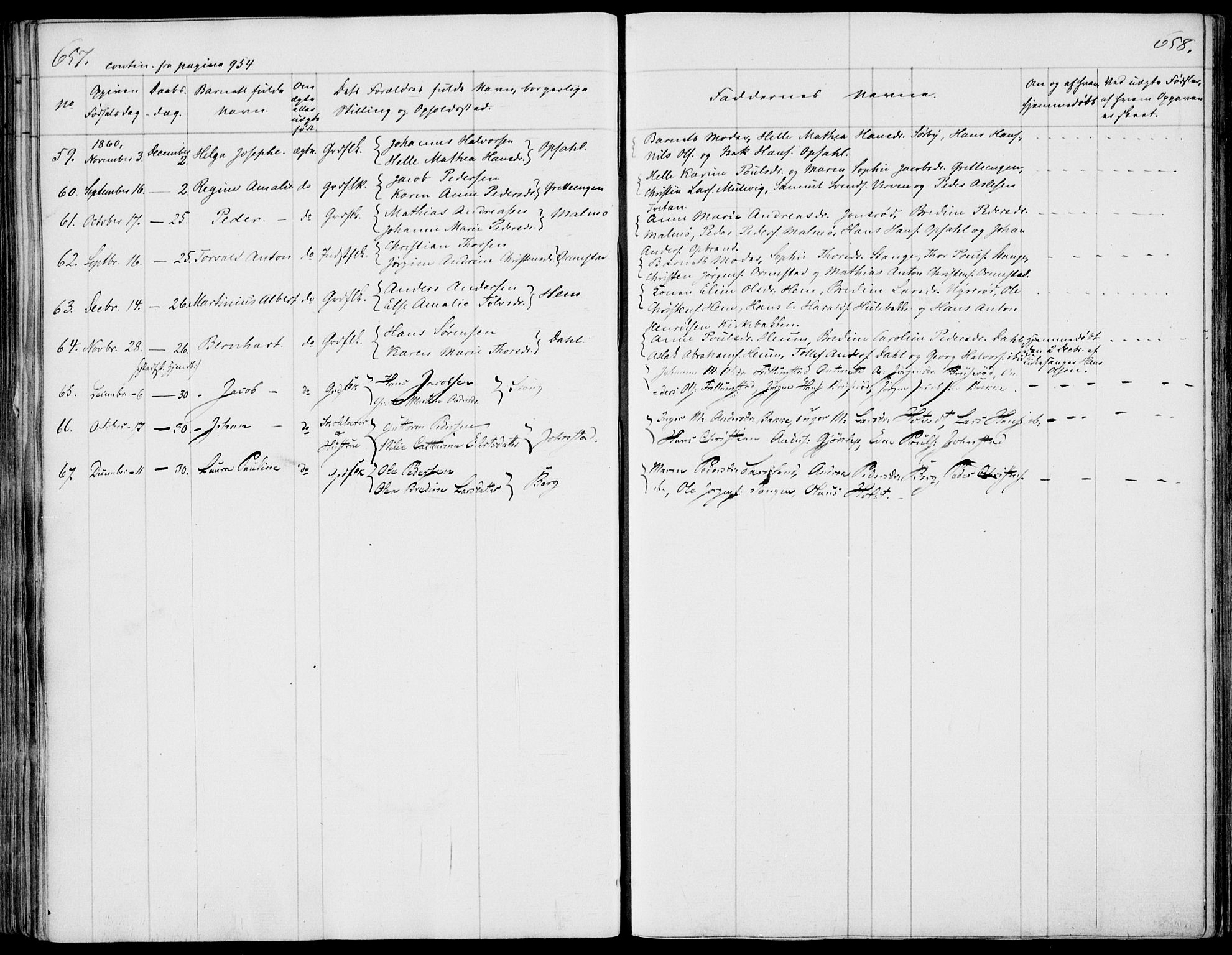 Våle kirkebøker, AV/SAKO-A-334/F/Fa/L0009b: Parish register (official) no. I 9B, 1841-1860, p. 657-658