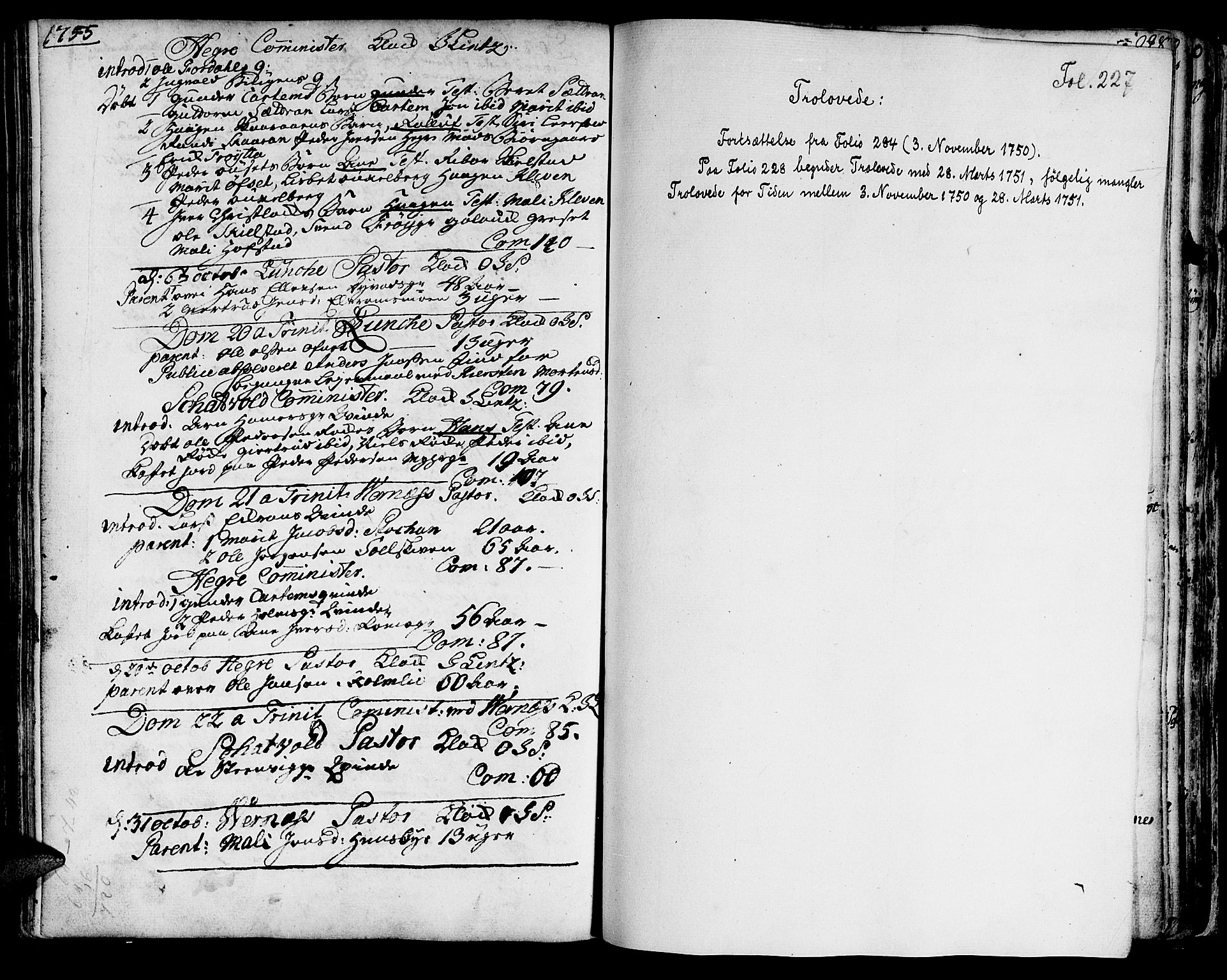 Ministerialprotokoller, klokkerbøker og fødselsregistre - Nord-Trøndelag, SAT/A-1458/709/L0056: Parish register (official) no. 709A04, 1740-1756, p. 227
