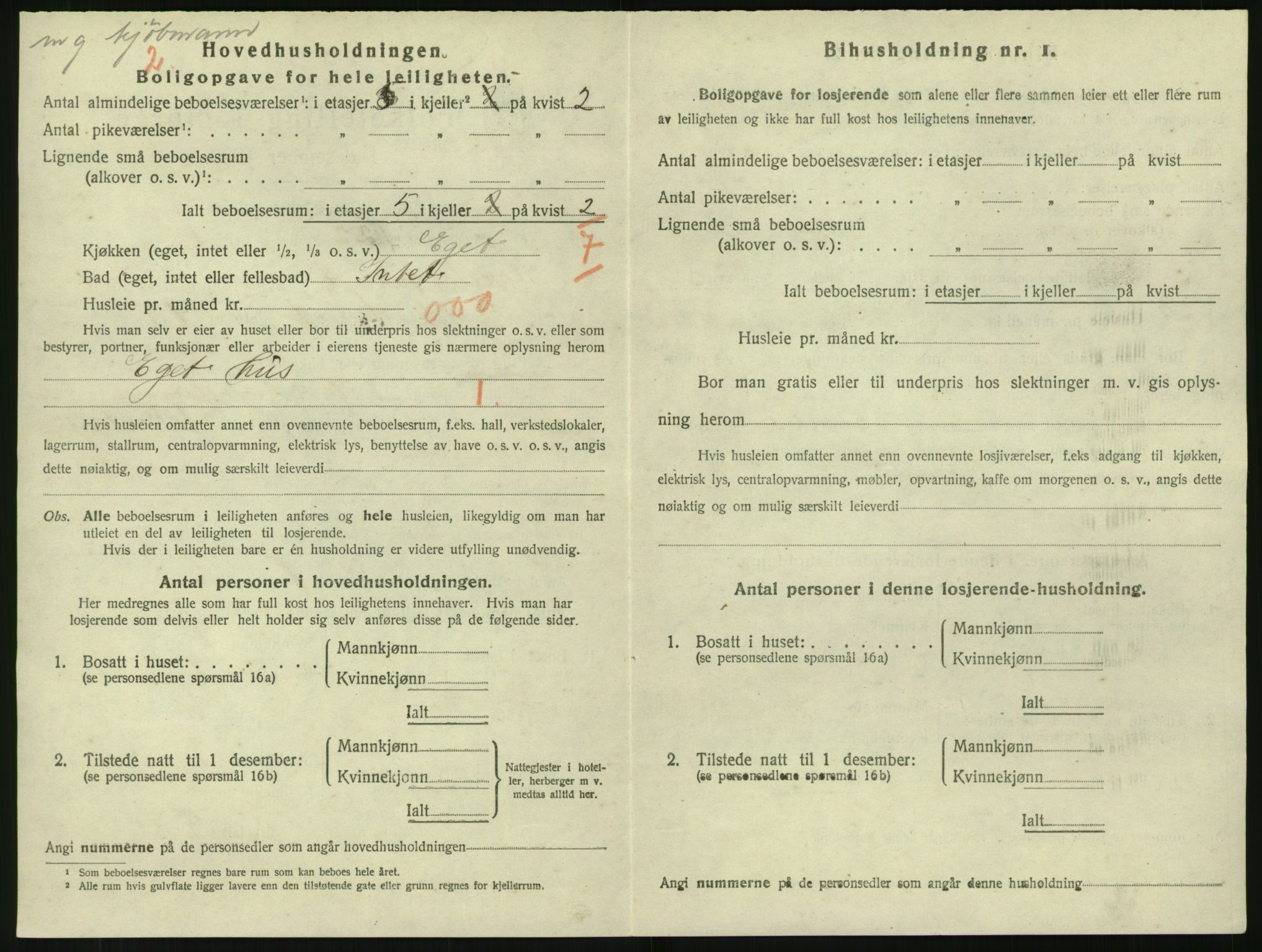 SAK, 1920 census for Tvedestrand, 1920, p. 910