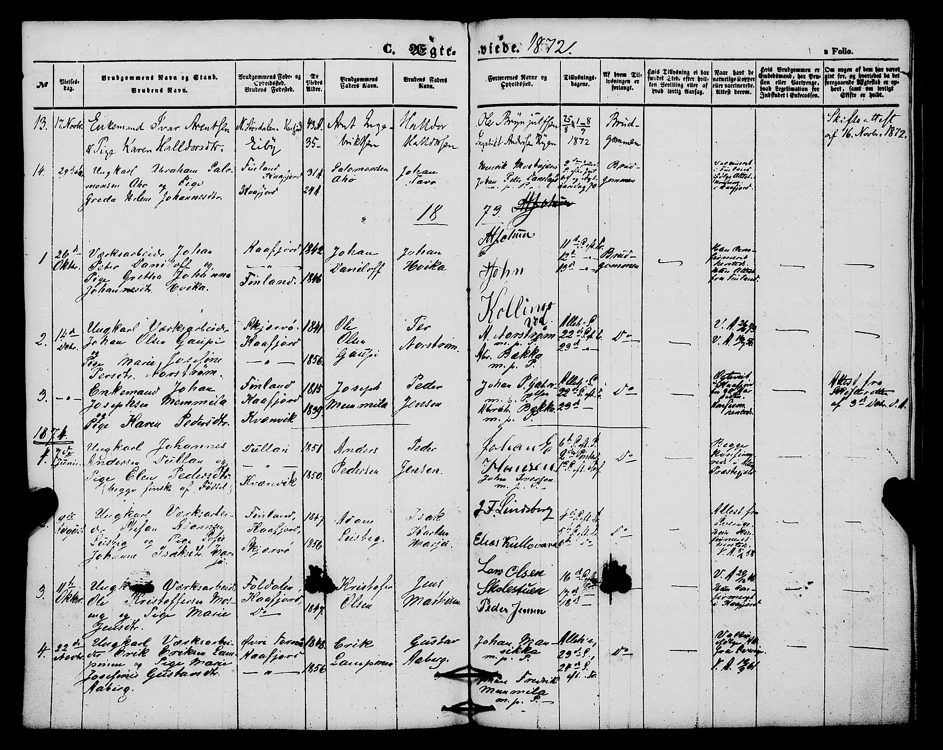 Alta sokneprestkontor, AV/SATØ-S-1338/H/Ha/L0004.kirke: Parish register (official) no. 4, 1858-1880