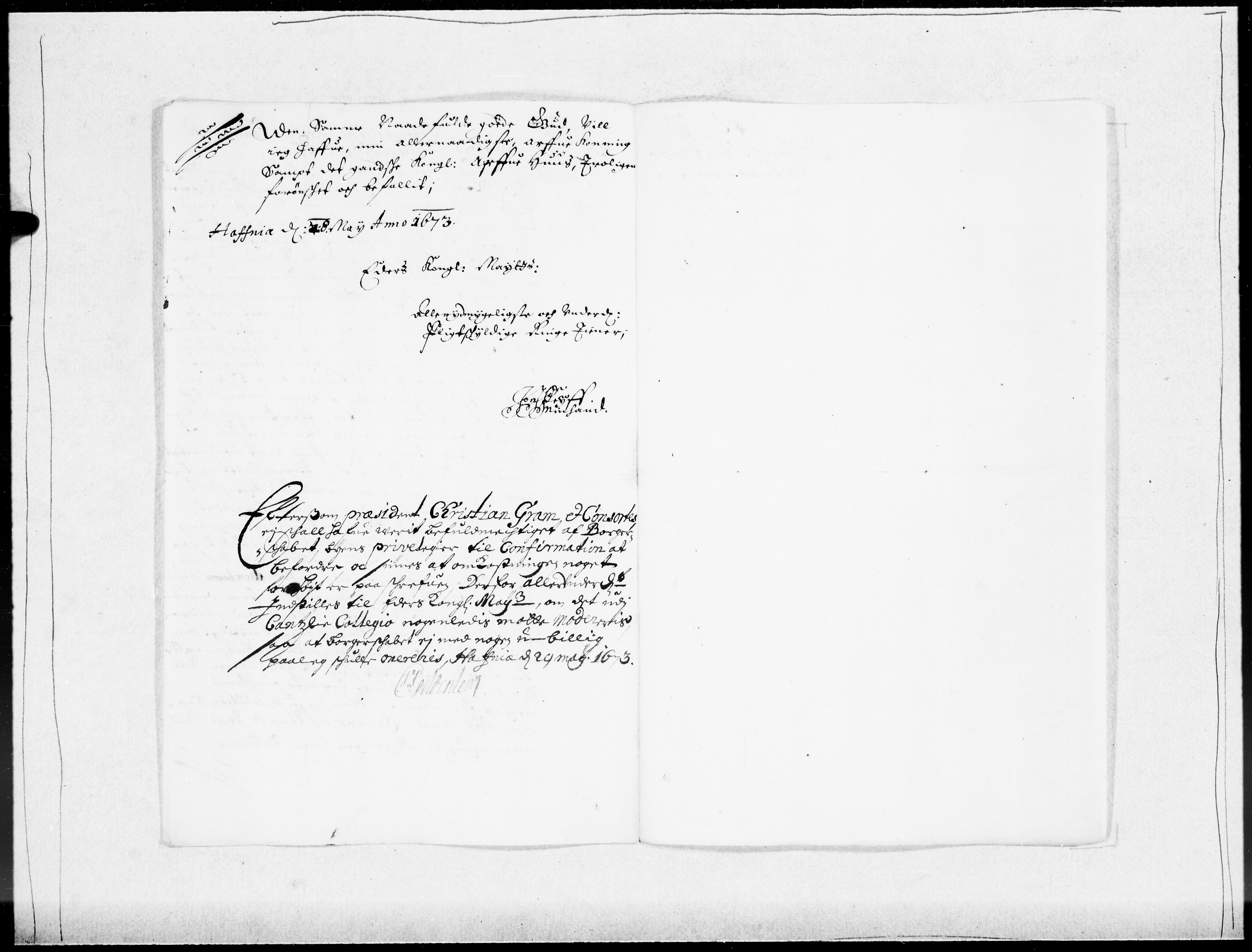 Danske Kanselli 1572-1799, AV/RA-EA-3023/F/Fc/Fcc/Fcca/L0031: Norske innlegg 1572-1799, 1671-1673, p. 394