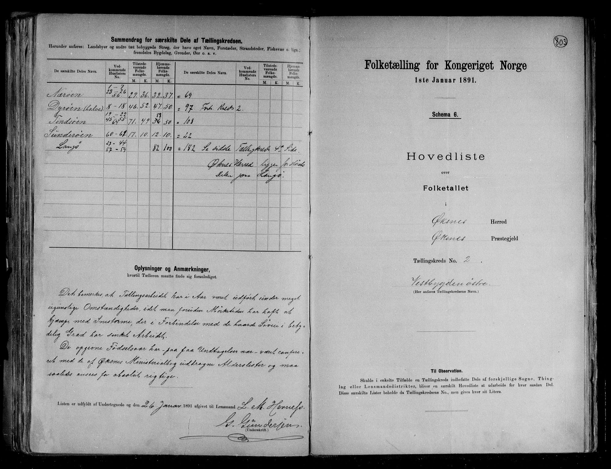 RA, 1891 census for 1868 Øksnes, 1891, p. 6