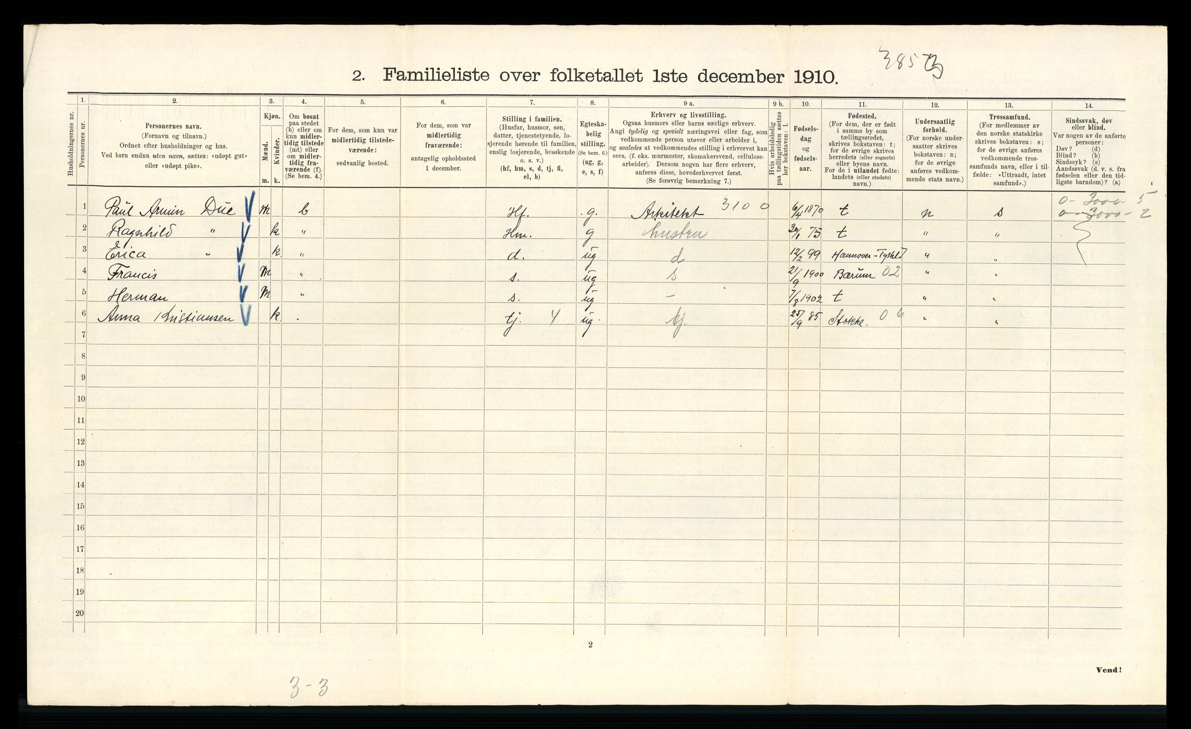 RA, 1910 census for Kristiania, 1910, p. 89534