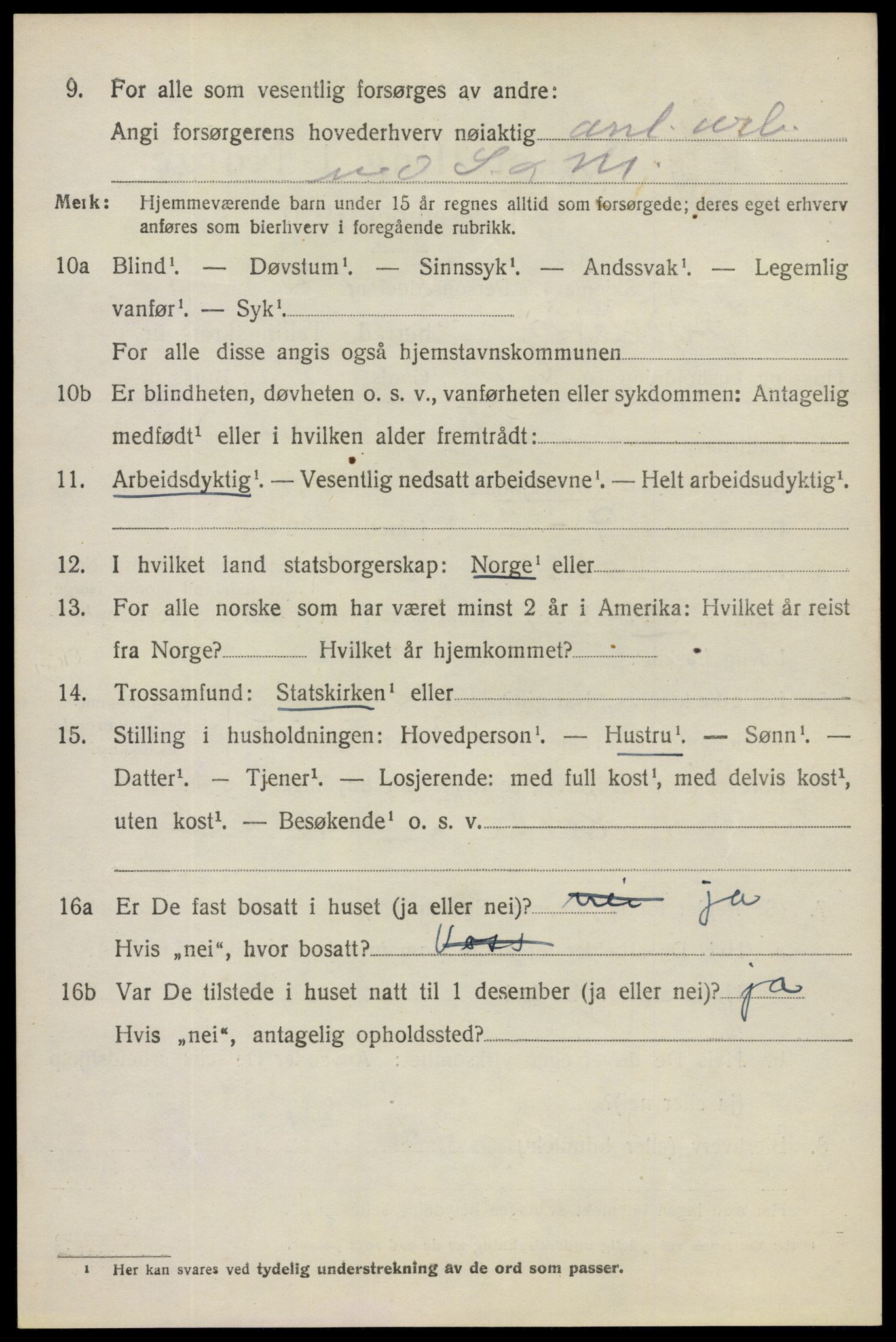 SAO, 1920 census for Spydeberg, 1920, p. 5130