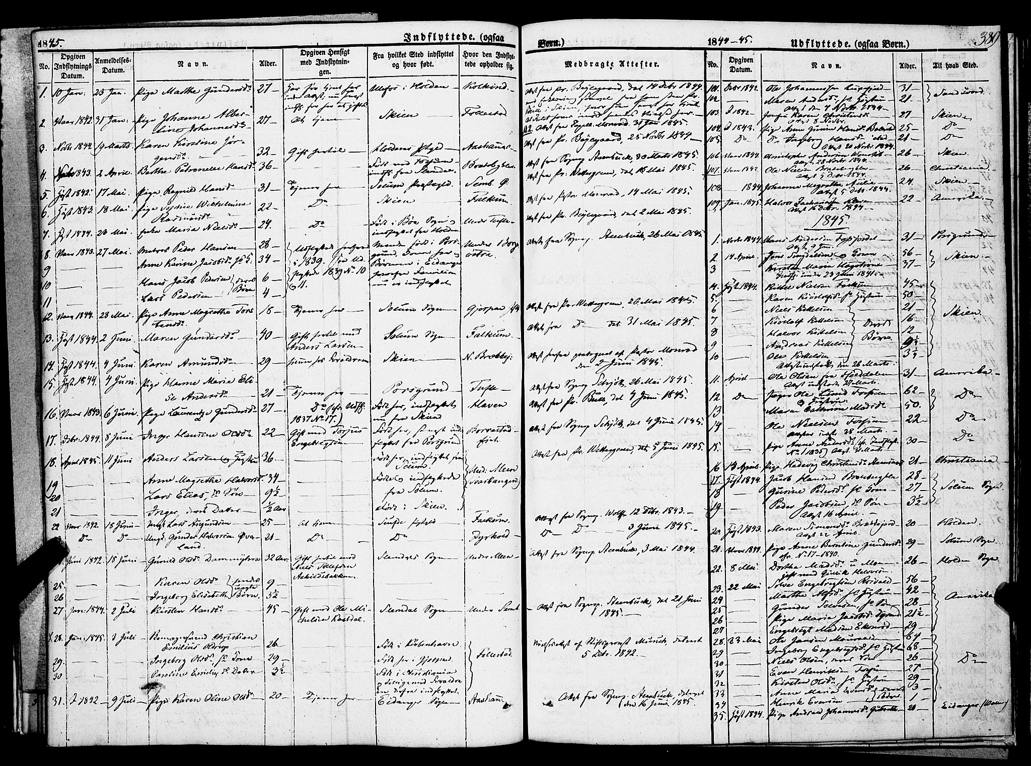 Gjerpen kirkebøker, SAKO/A-265/F/Fa/L0007b: Parish register (official) no. I 7B, 1834-1857, p. 389