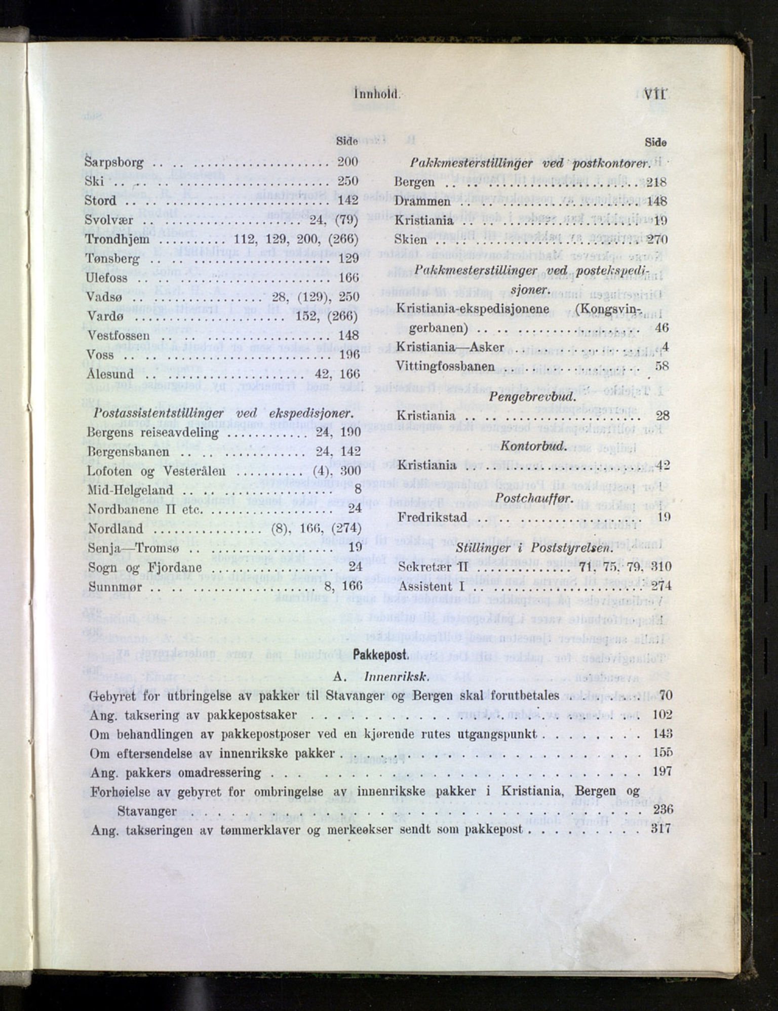 Norges Postmuseums bibliotek, NOPO/-/-/-: Sirkulærer fra Poststyrelsen, 1921