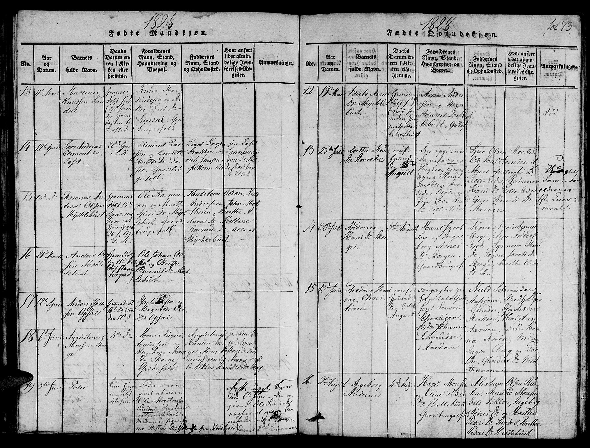 Ministerialprotokoller, klokkerbøker og fødselsregistre - Møre og Romsdal, AV/SAT-A-1454/501/L0004: Parish register (official) no. 501A04, 1816-1831, p. 73