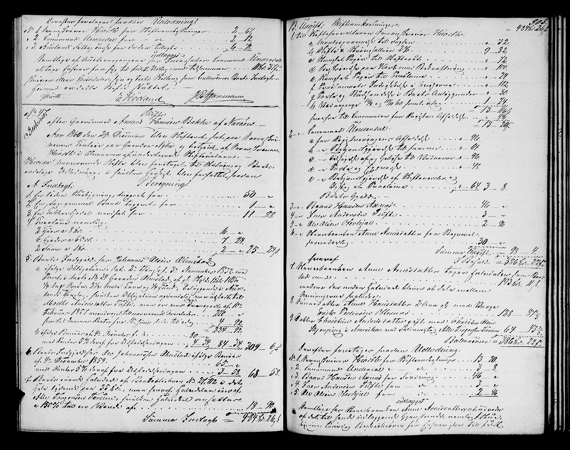 Ytre Sogn tingrett, AV/SAB-A-2601/1/H/Hc/L0001a: Skifteutlodningsprotokoll, 1853-1868, p. 302b-303a
