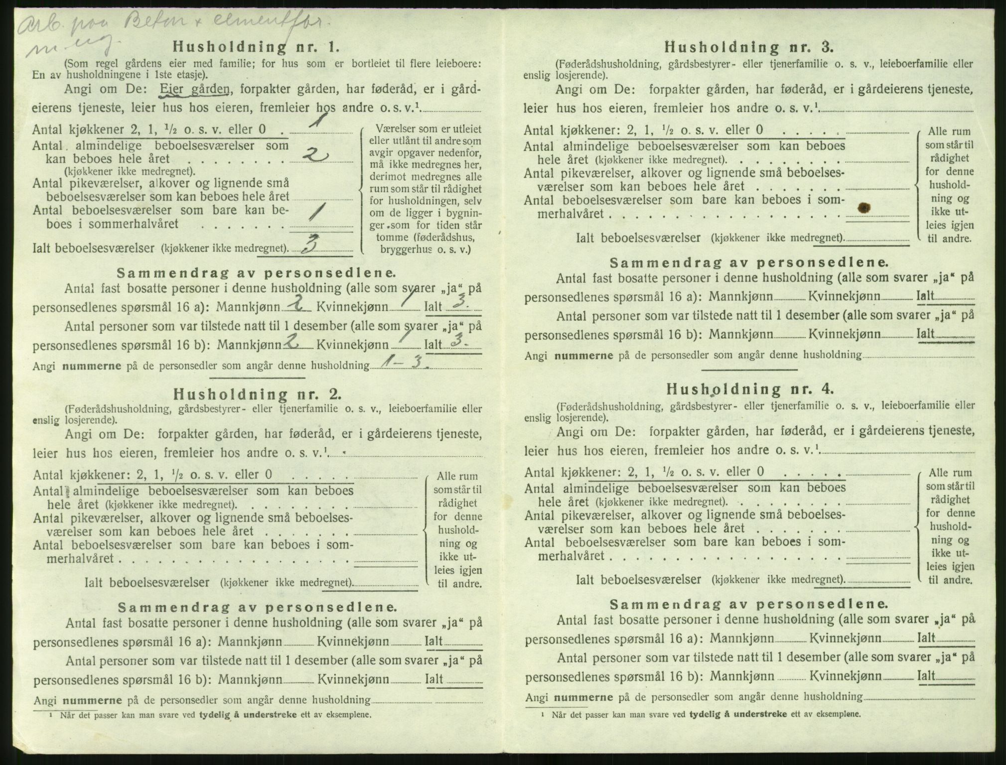 SAT, 1920 census for Ørsta, 1920, p. 501