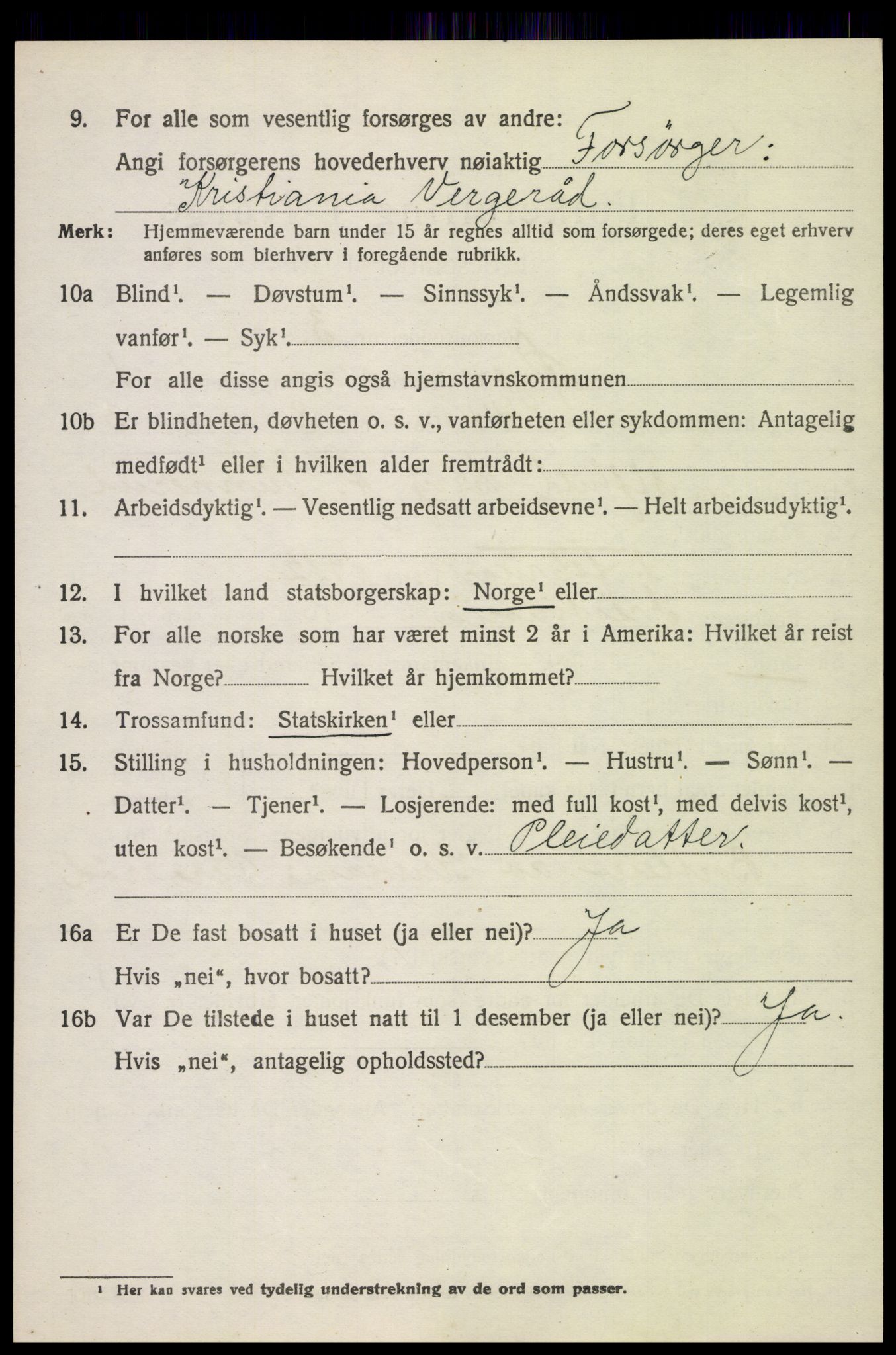 SAH, 1920 census for Øyer, 1920, p. 1700