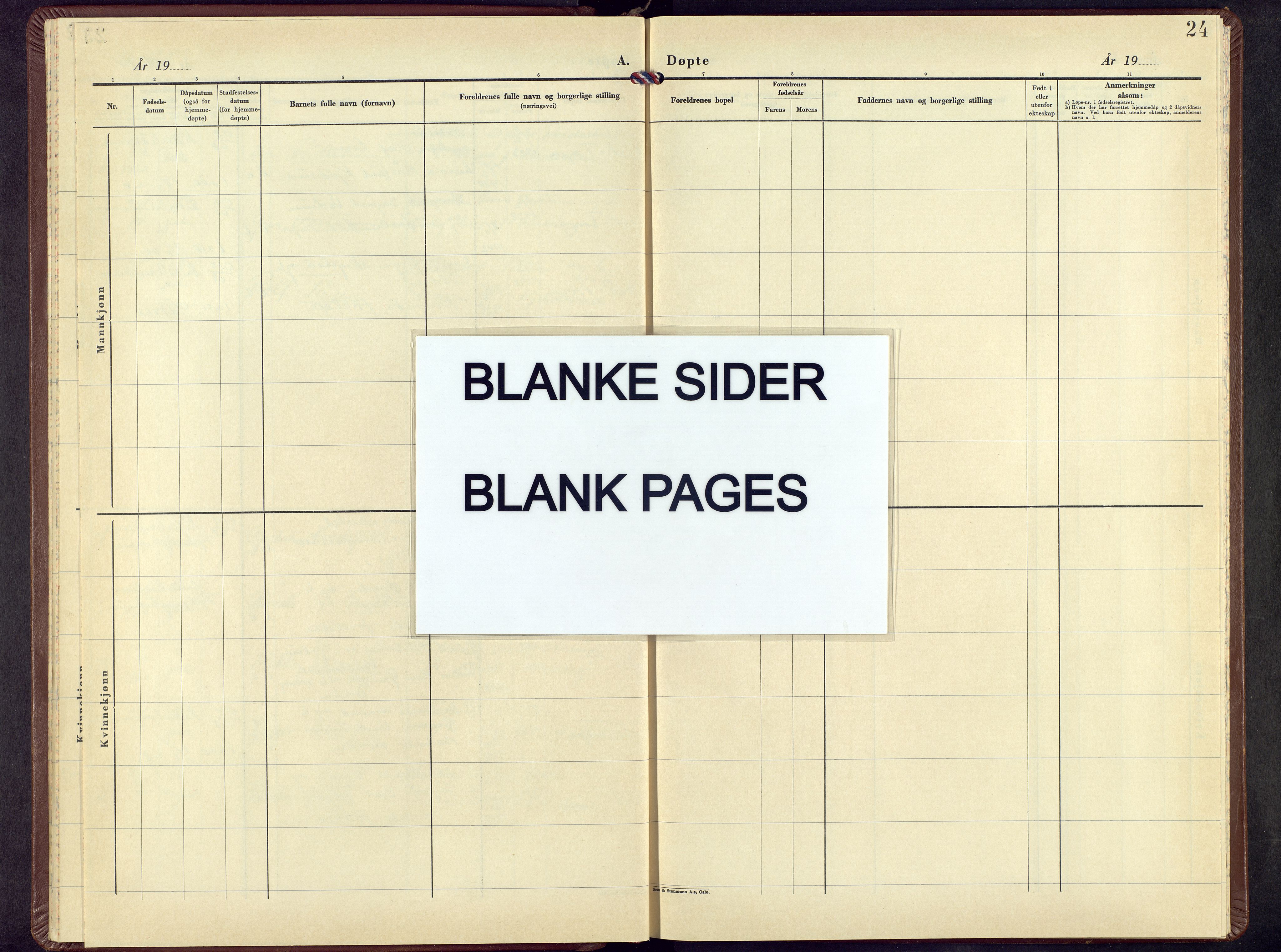 Nordre Land prestekontor, AV/SAH-PREST-124/H/Ha/Hab/L0010: Parish register (copy) no. 10, 1957-1968, p. 24