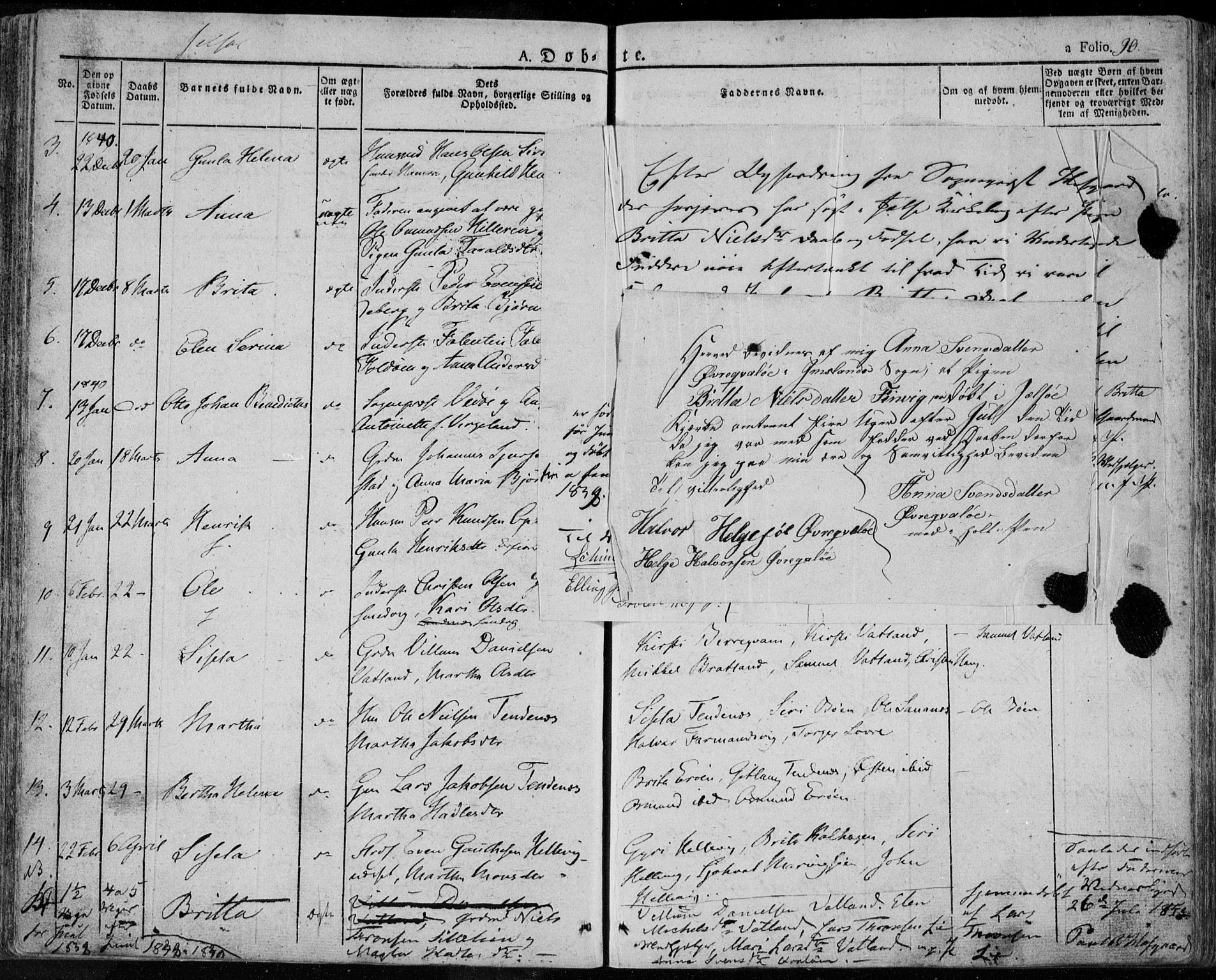 Jelsa sokneprestkontor, SAST/A-101842/01/IV: Parish register (official) no. A 6.1, 1828-1853, p. 90