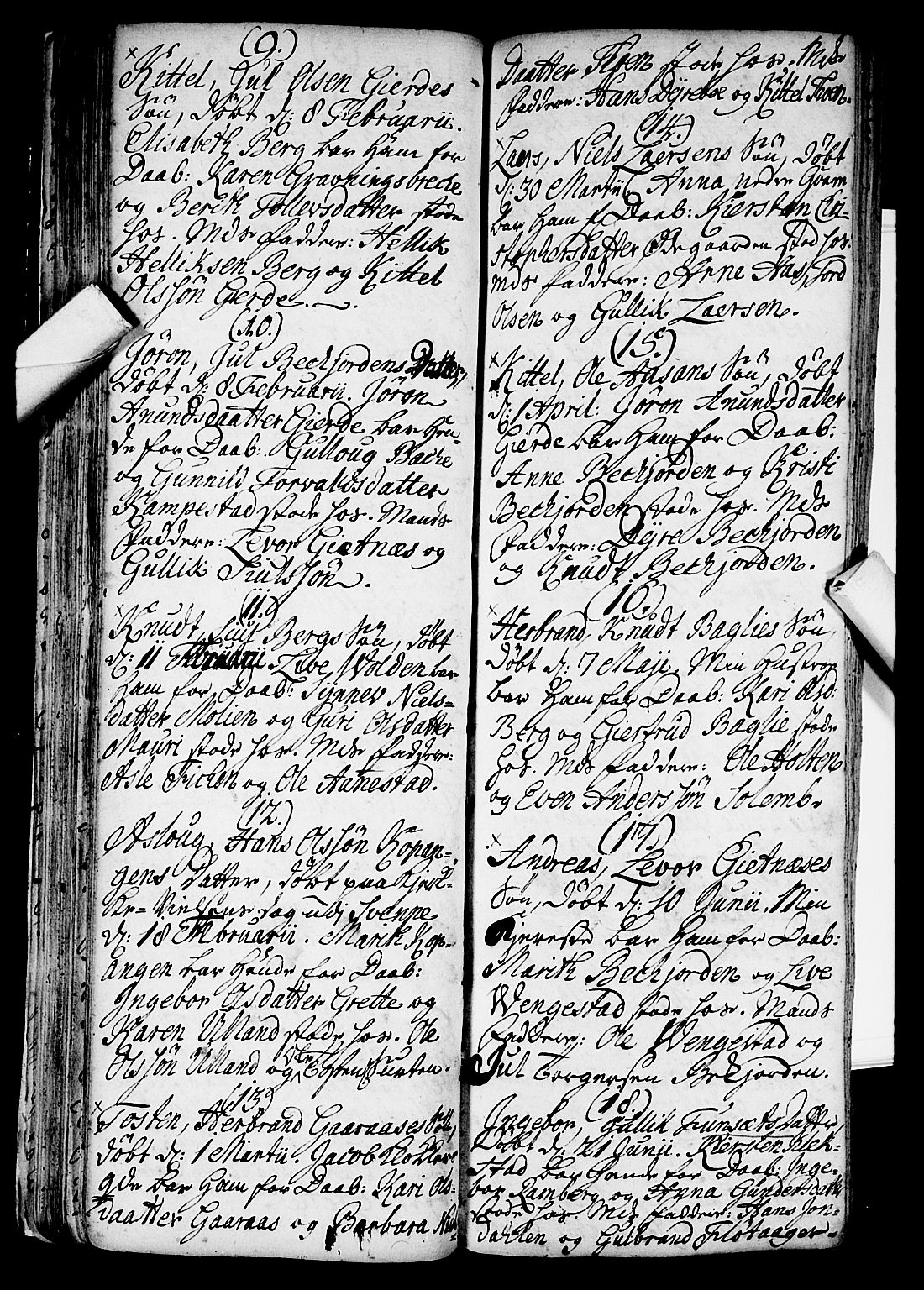 Flesberg kirkebøker, AV/SAKO-A-18/F/Fa/L0002: Parish register (official) no. I 2, 1726-1747