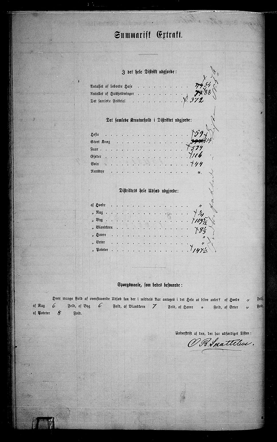 RA, 1865 census for Øystre Slidre, 1865, p. 58