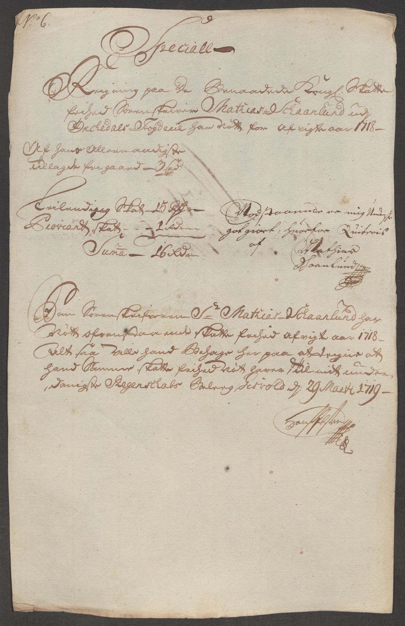 Rentekammeret inntil 1814, Reviderte regnskaper, Fogderegnskap, AV/RA-EA-4092/R60/L3972: Fogderegnskap Orkdal og Gauldal, 1718, p. 163