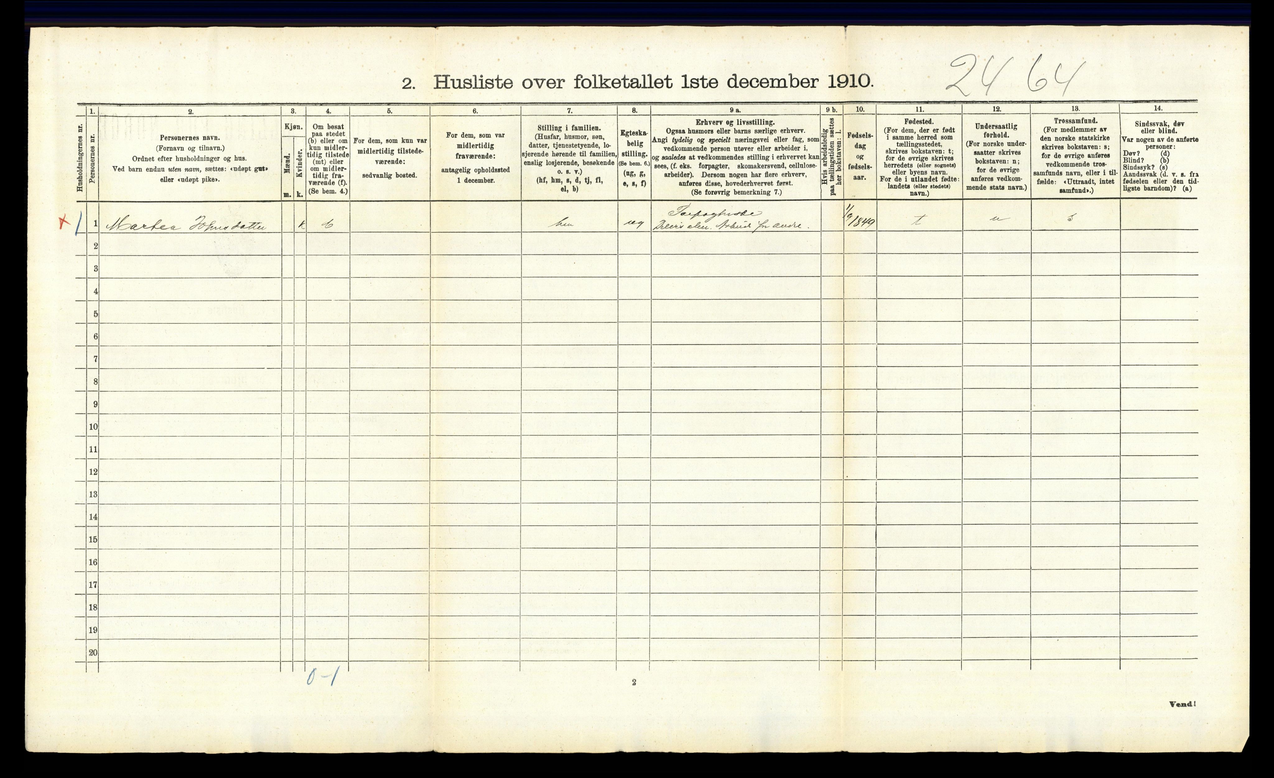 RA, 1910 census for Stor-Elvdal, 1910, p. 52