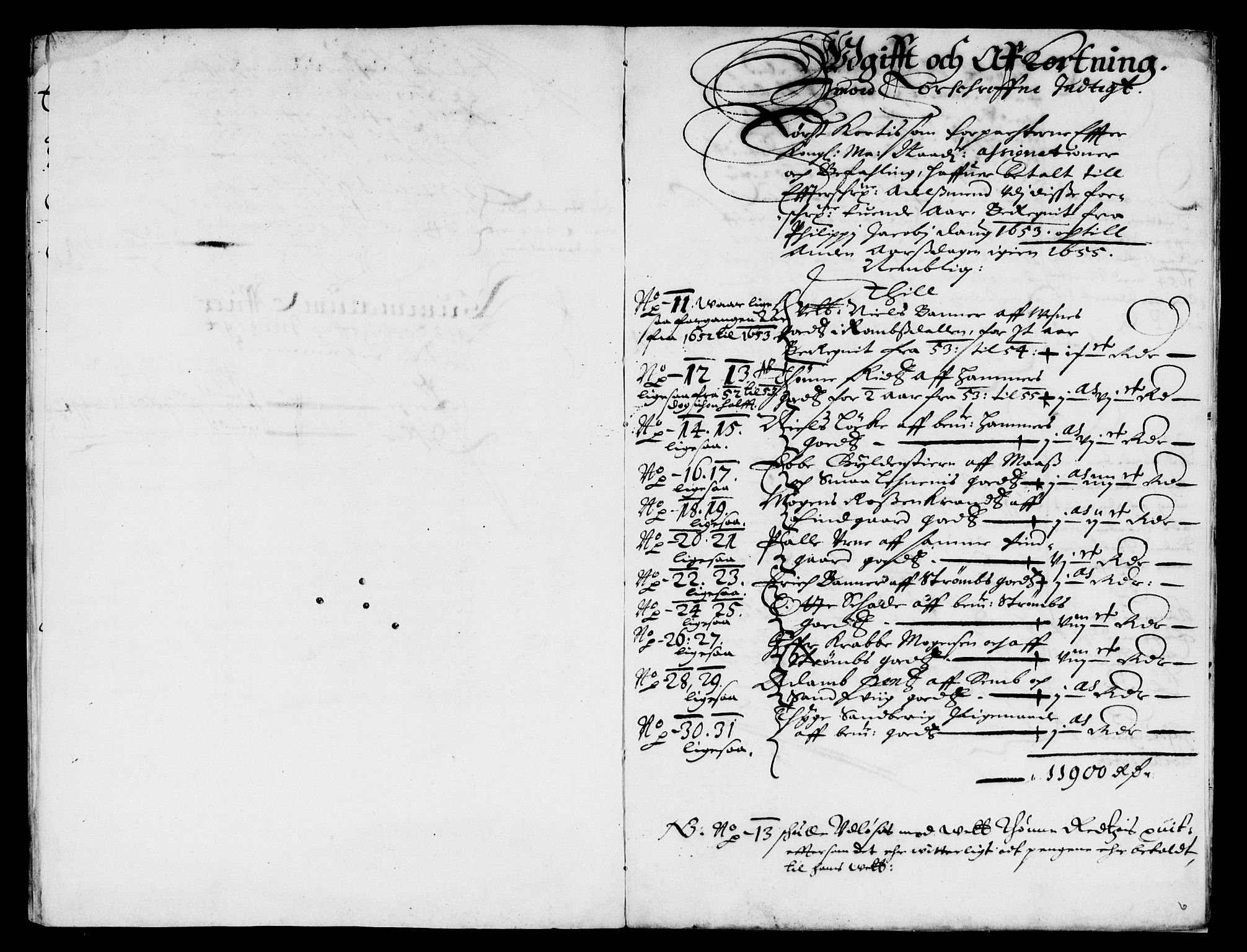 Rentekammeret inntil 1814, Reviderte regnskaper, Lensregnskaper, AV/RA-EA-5023/R/Rb/Rba/L0226: Akershus len, 1653-1656