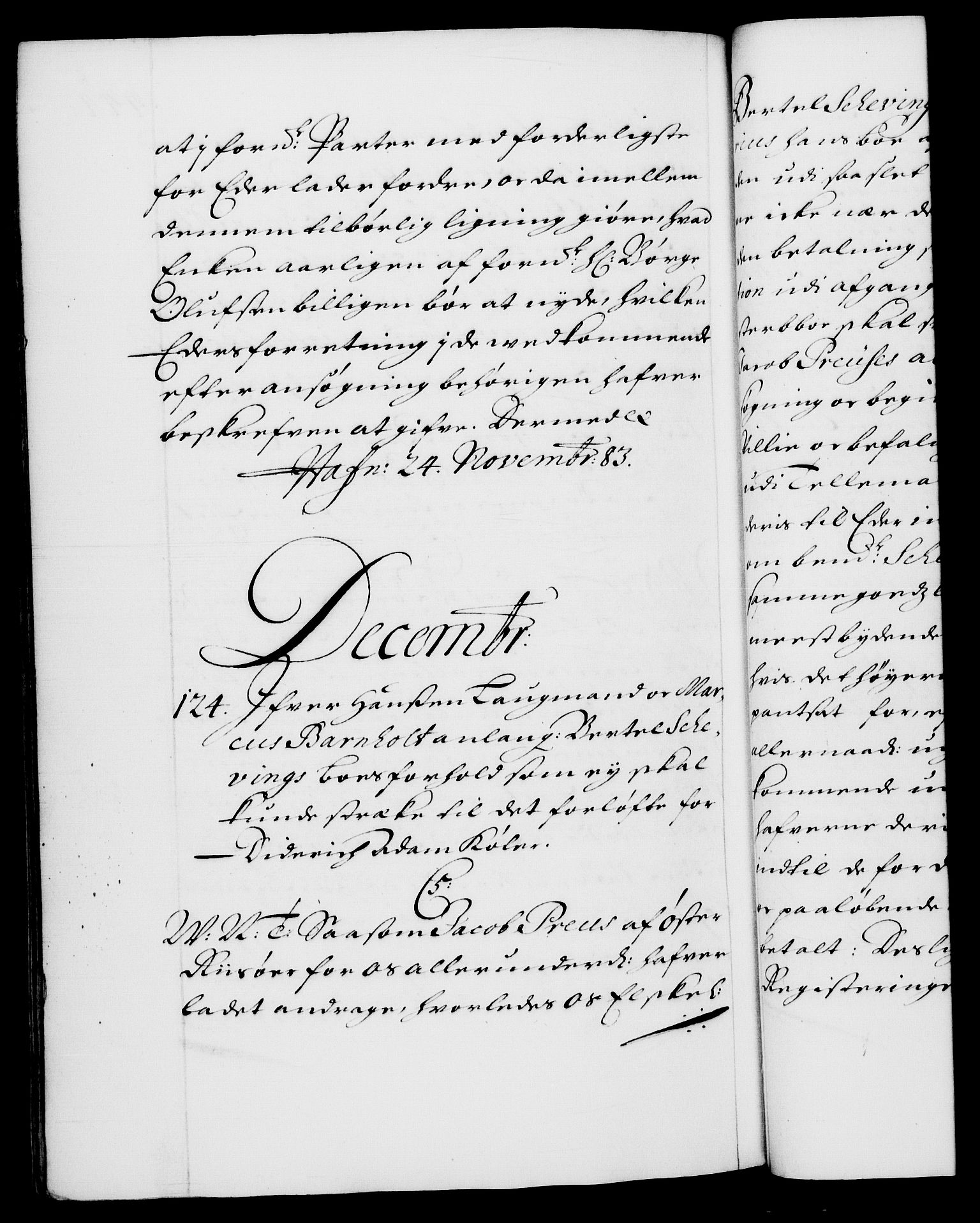Danske Kanselli 1572-1799, AV/RA-EA-3023/F/Fc/Fca/Fcab/L0012: Norske tegnelser (mikrofilm), 1670-1683, p. 444b
