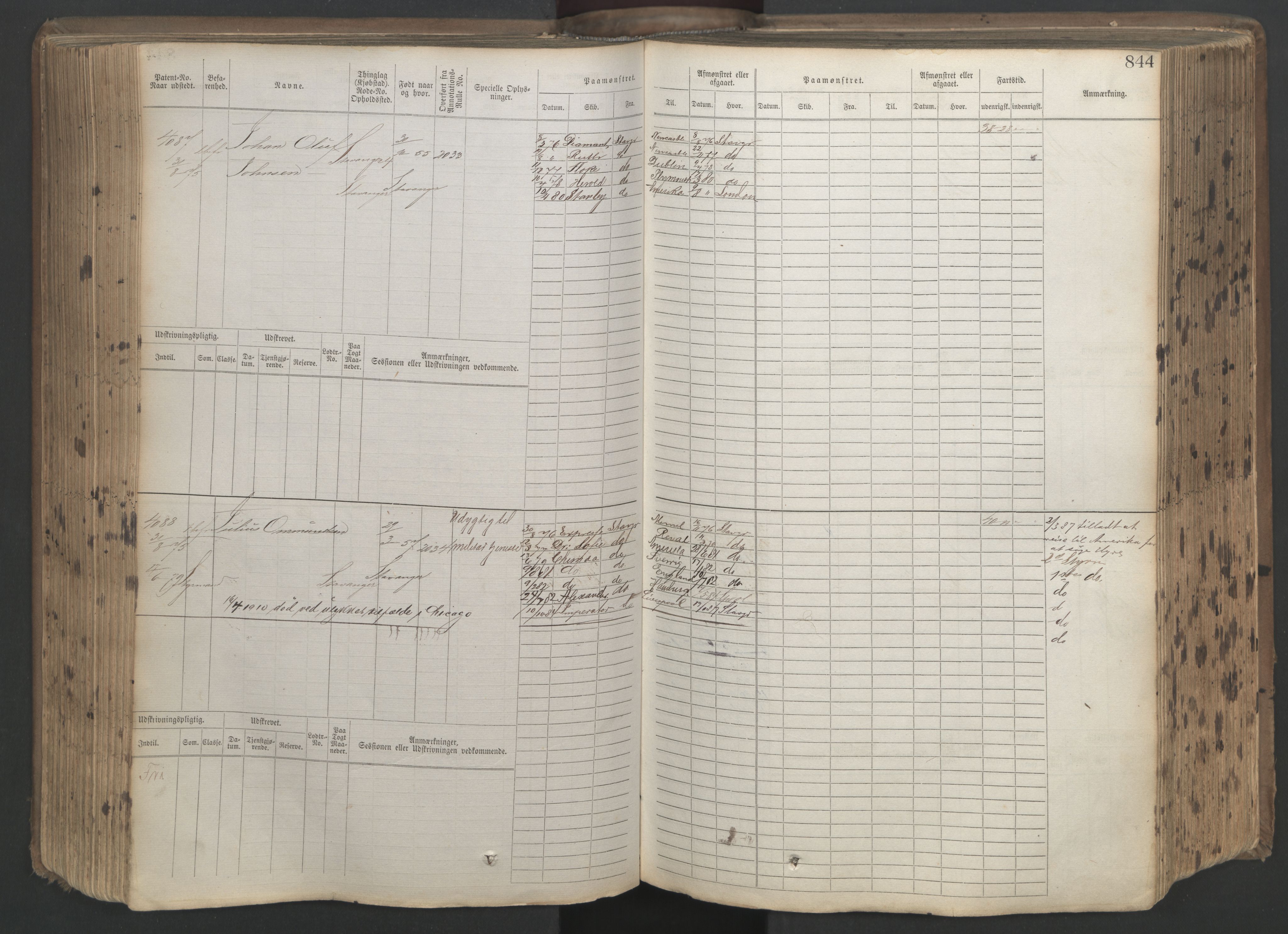 Stavanger sjømannskontor, AV/SAST-A-102006/F/Fb/Fbb/L0019: Sjøfartshovedrulle patnentnr. 3603-4803 (dublett), 1875, p. 247