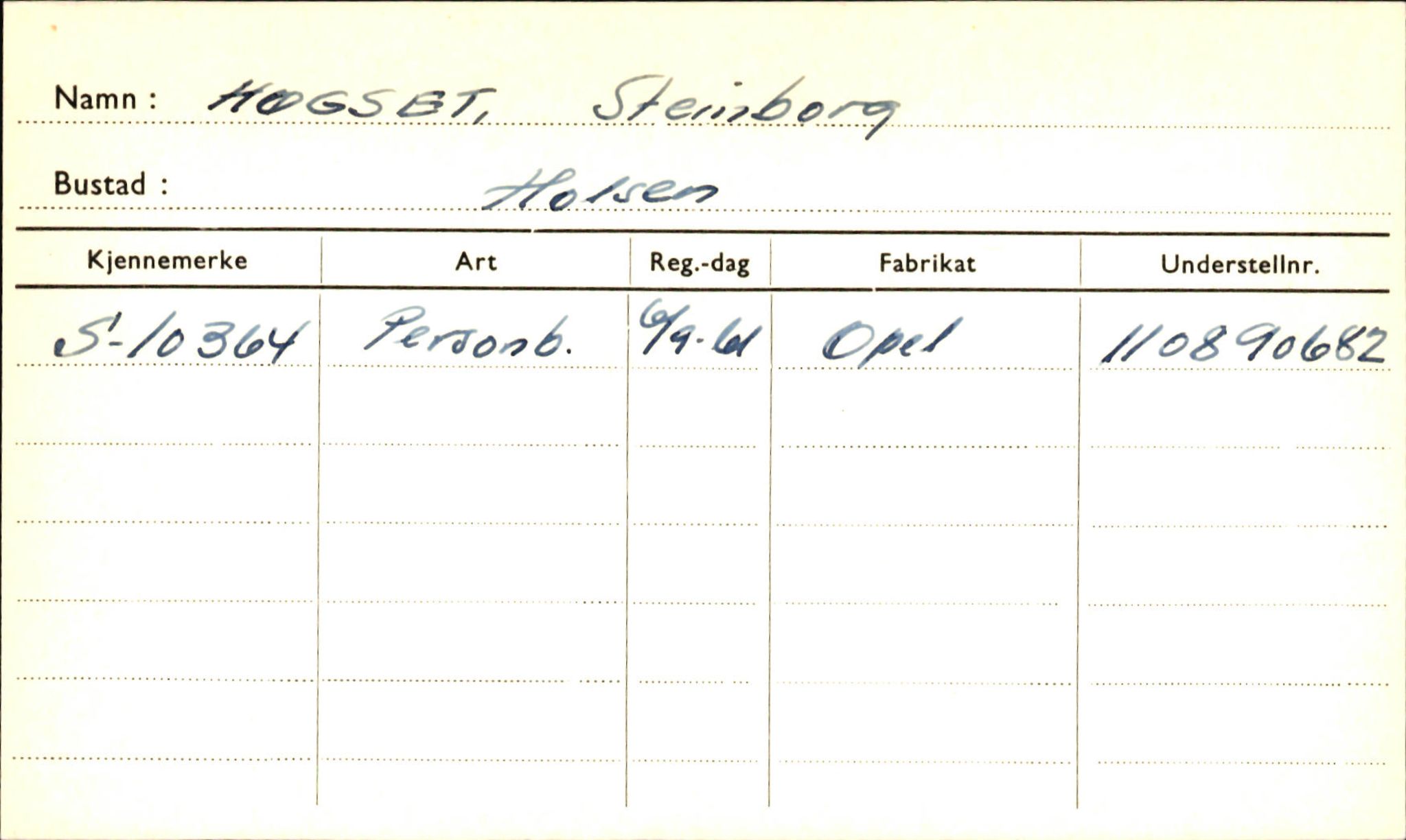 Statens vegvesen, Sogn og Fjordane vegkontor, SAB/A-5301/4/F/L0001A: Eigarregister Fjordane til 1.6.1961, 1930-1961, p. 820