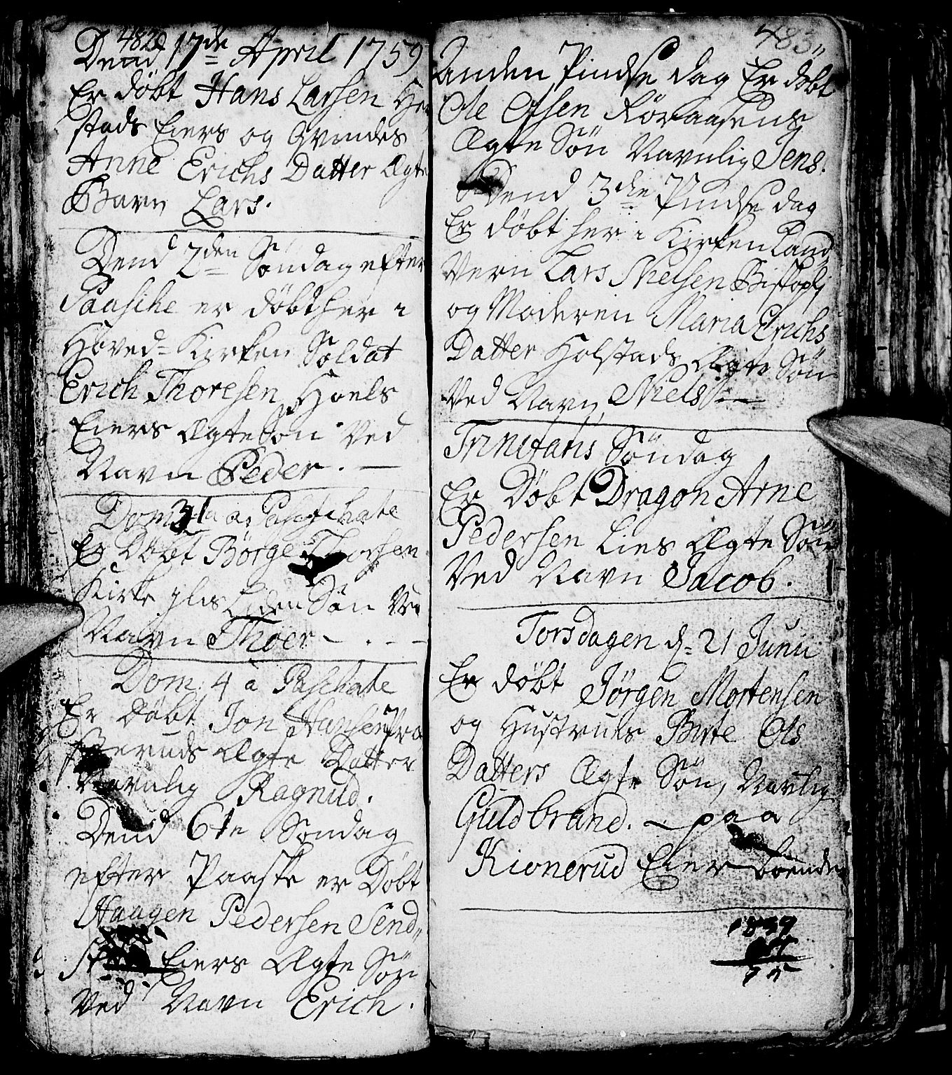 Nes prestekontor, Hedmark, AV/SAH-PREST-020/L/La/L0001: Parish register (copy) no. 1, 1663-1784, p. 482-483