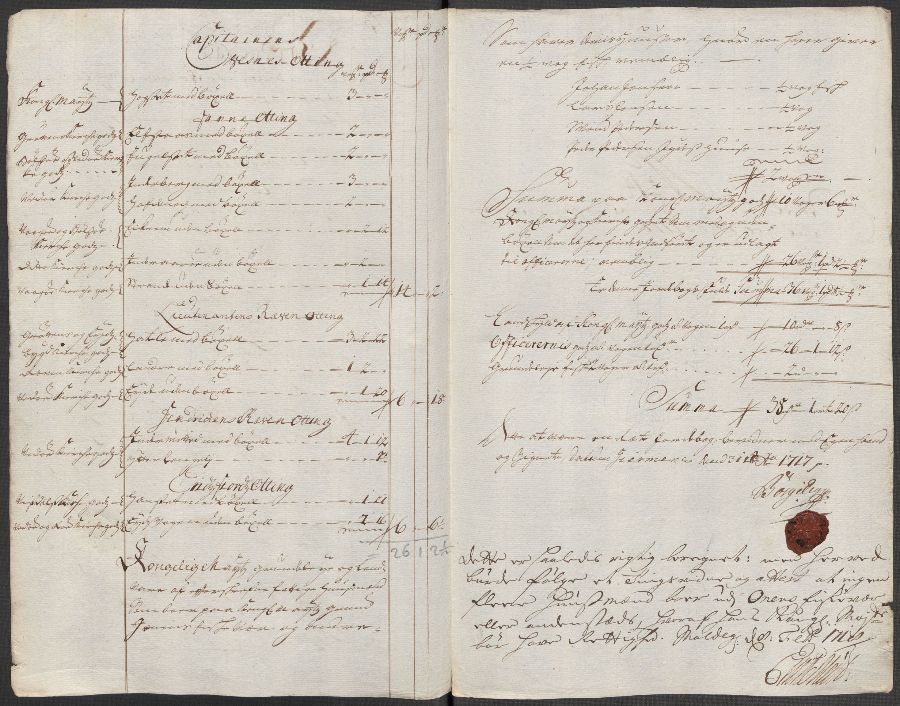 Rentekammeret inntil 1814, Reviderte regnskaper, Fogderegnskap, RA/EA-4092/R55/L3664: Fogderegnskap Romsdal, 1717, p. 131