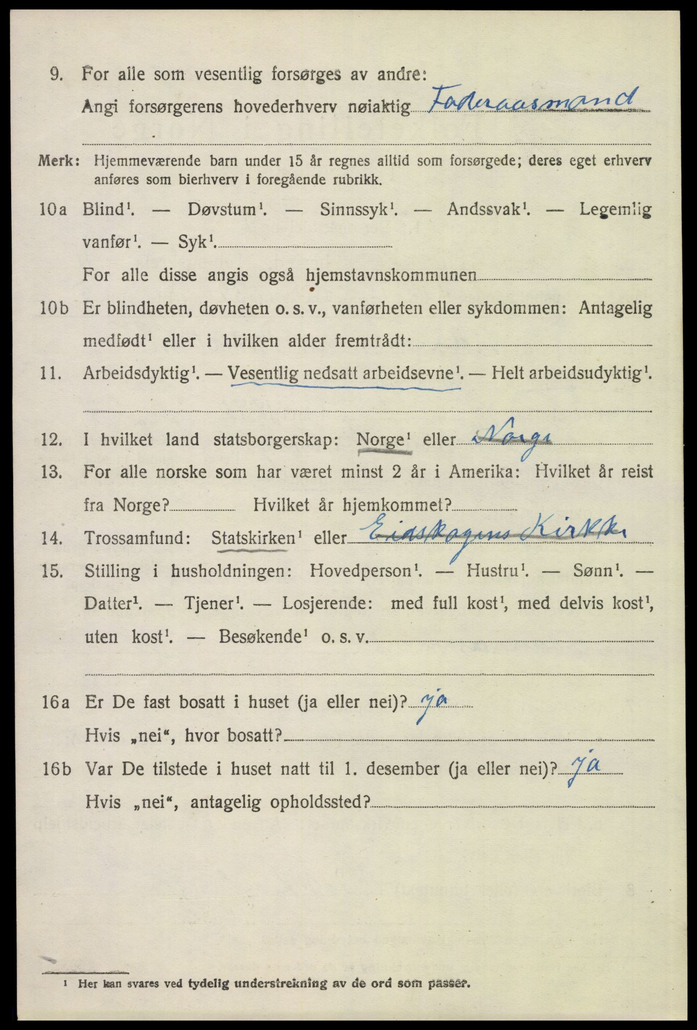 SAH, 1920 census for Eidskog, 1920, p. 11720