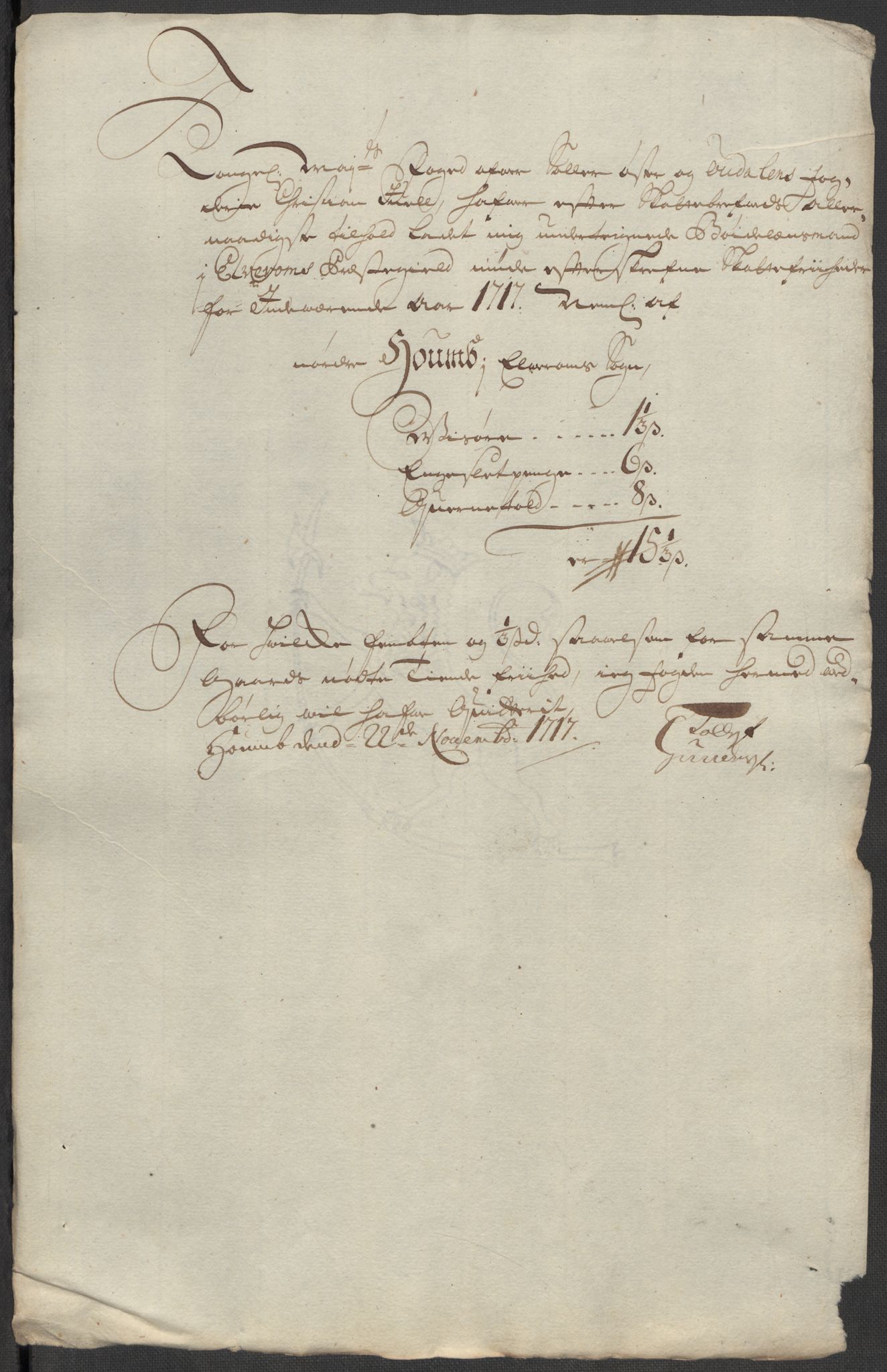 Rentekammeret inntil 1814, Reviderte regnskaper, Fogderegnskap, AV/RA-EA-4092/R13/L0856: Fogderegnskap Solør, Odal og Østerdal, 1717, p. 337