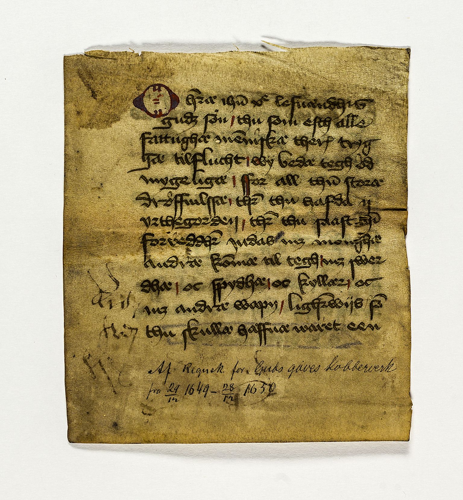 Riksarkivets diplomsamling, AV/RA-EA-5965/F26/L0006: Norrøne membranfragmenter bestand 67-87, 1100-1536, p. 145