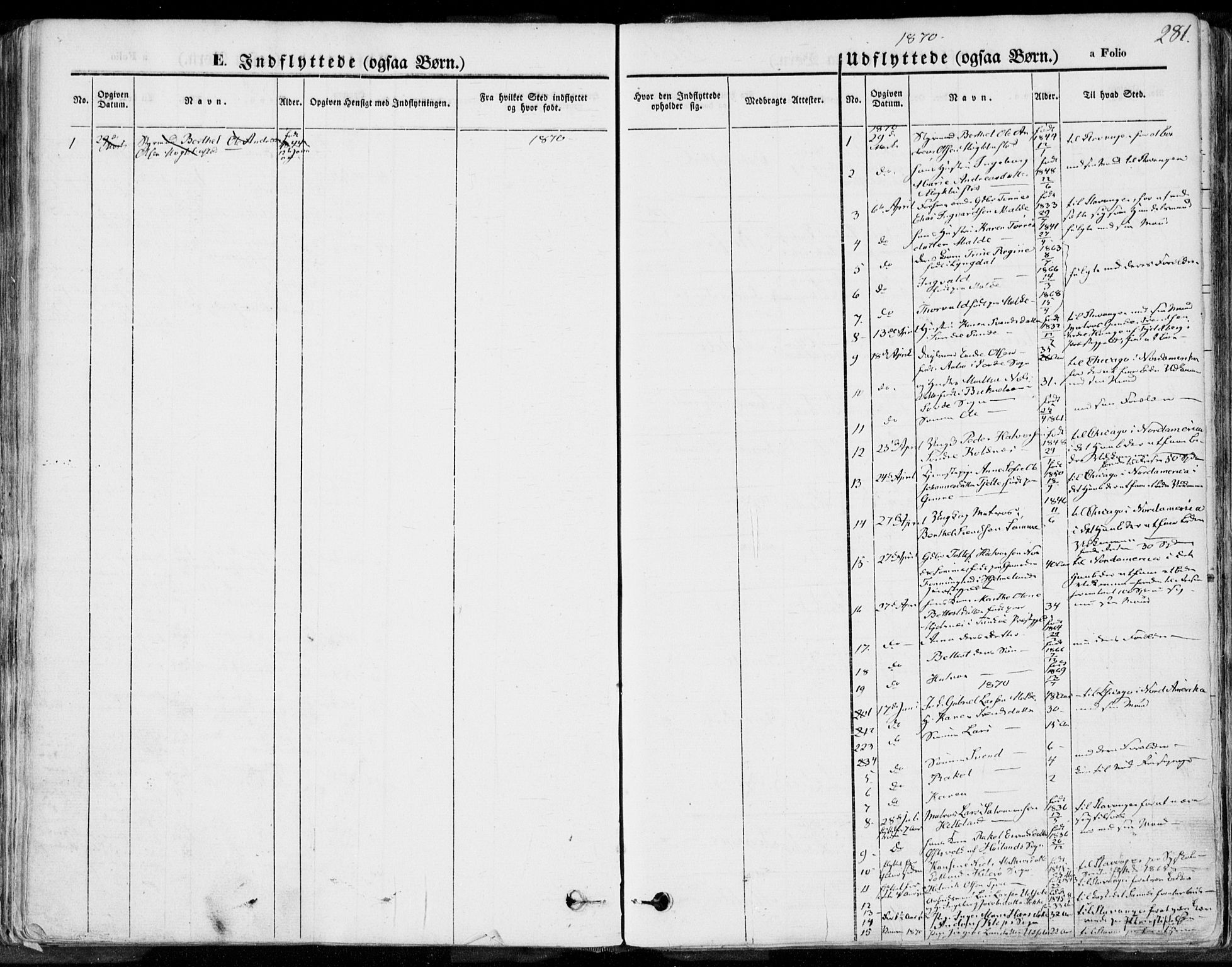 Håland sokneprestkontor, AV/SAST-A-101802/001/30BA/L0008: Parish register (official) no. A 7.2, 1854-1870, p. 281