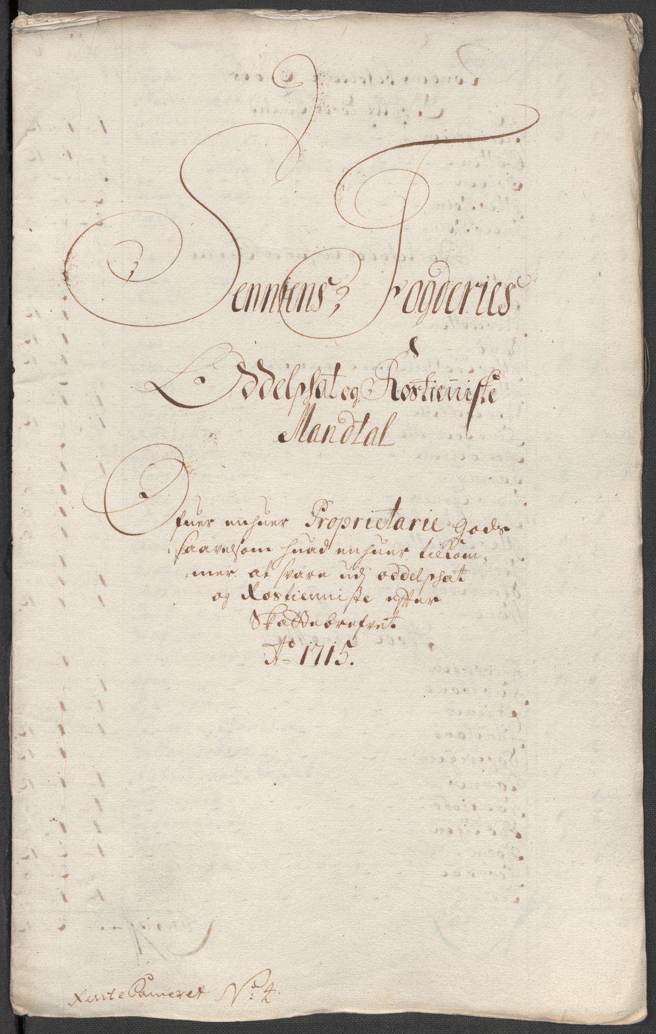 Rentekammeret inntil 1814, Reviderte regnskaper, Fogderegnskap, AV/RA-EA-4092/R68/L4761: Fogderegnskap Senja og Troms, 1715, p. 62