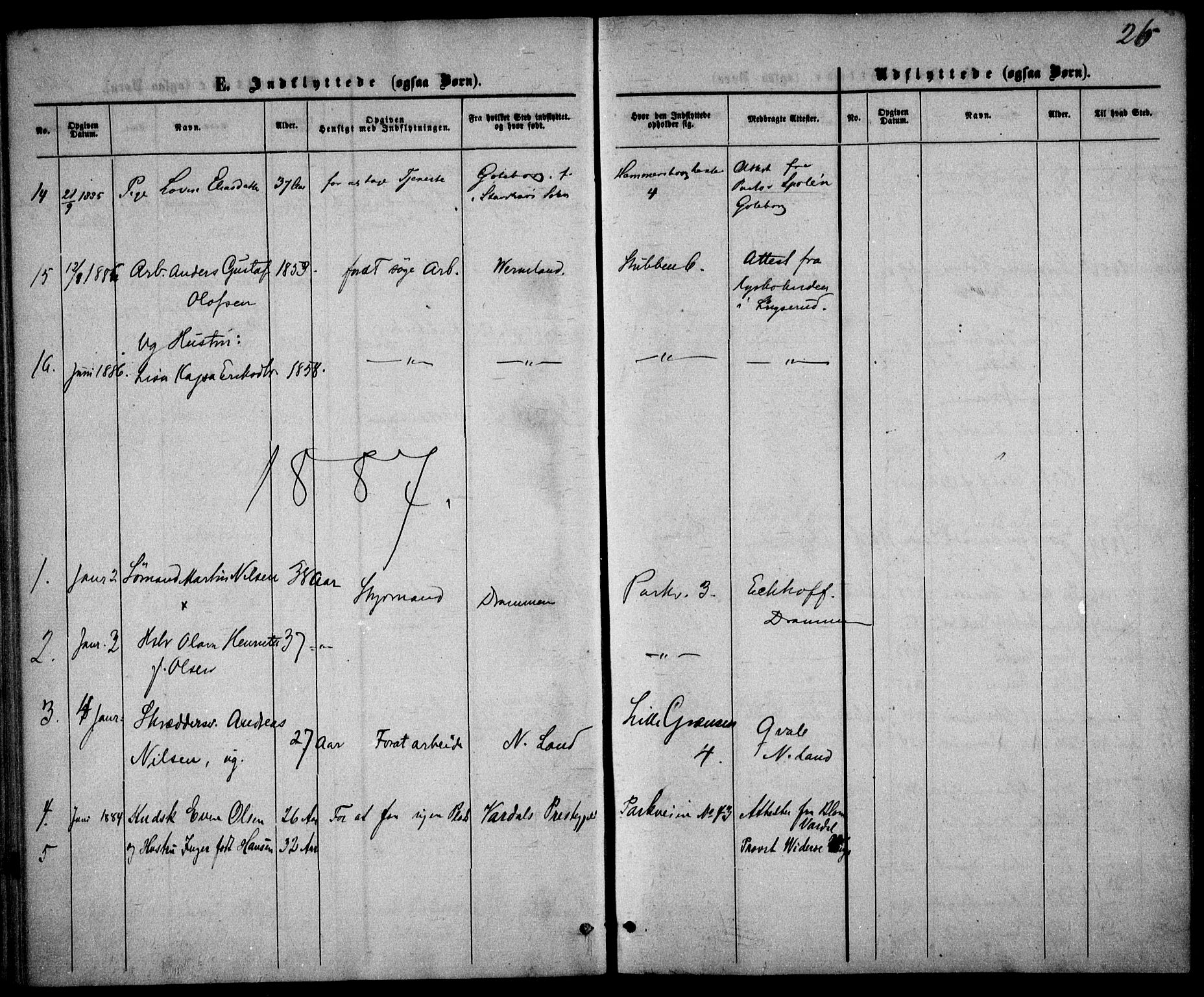 Trefoldighet prestekontor Kirkebøker, SAO/A-10882/F/Fe/L0001: Parish register (official) no. V 1, 1858-1887, p. 26