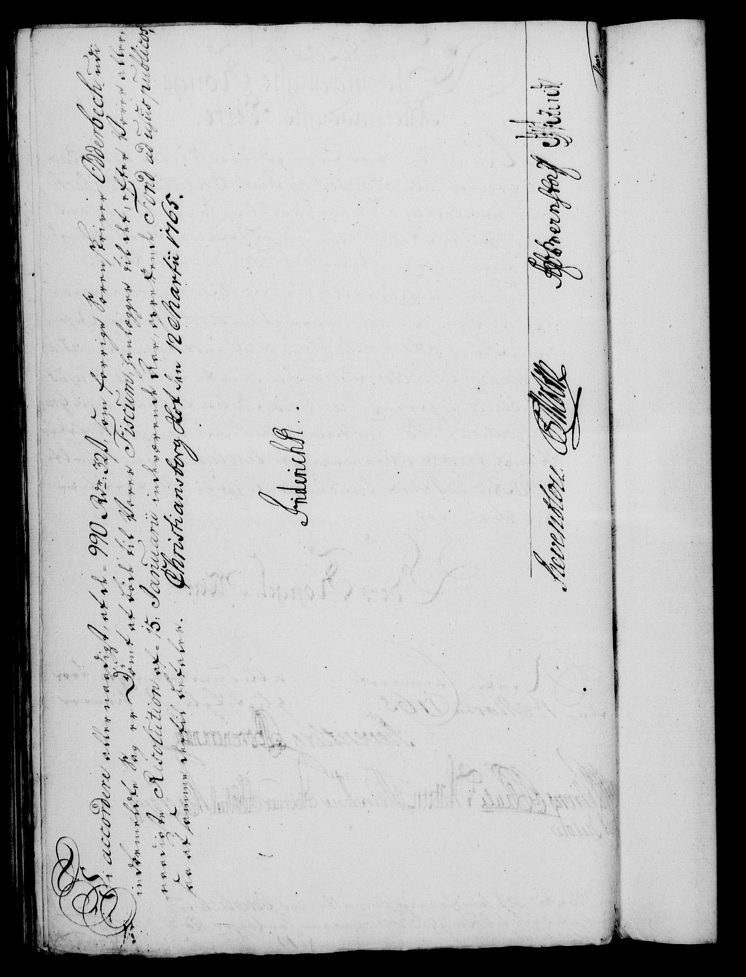 Rentekammeret, Kammerkanselliet, RA/EA-3111/G/Gf/Gfa/L0047: Norsk relasjons- og resolusjonsprotokoll (merket RK 52.47), 1765, p. 116