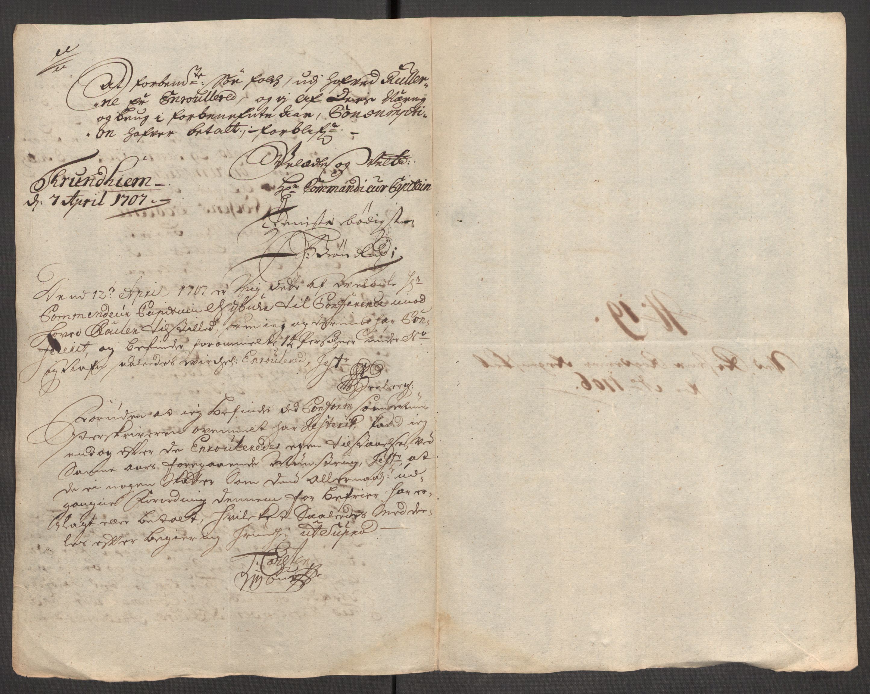 Rentekammeret inntil 1814, Reviderte regnskaper, Fogderegnskap, RA/EA-4092/R57/L3857: Fogderegnskap Fosen, 1706-1707, p. 155