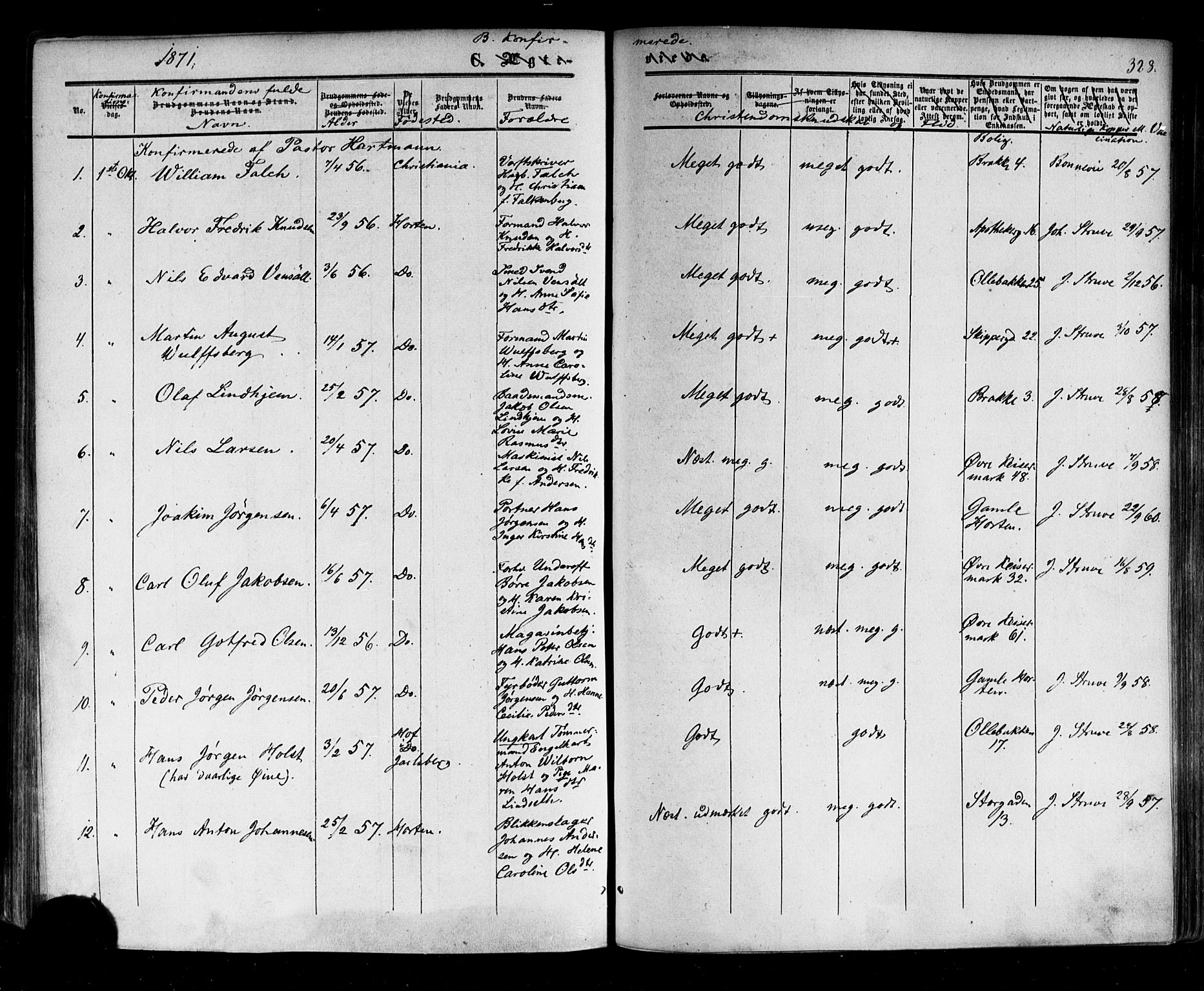 Horten kirkebøker, AV/SAKO-A-348/F/Fa/L0001: Parish register (official) no. 1, 1855-1871, p. 328