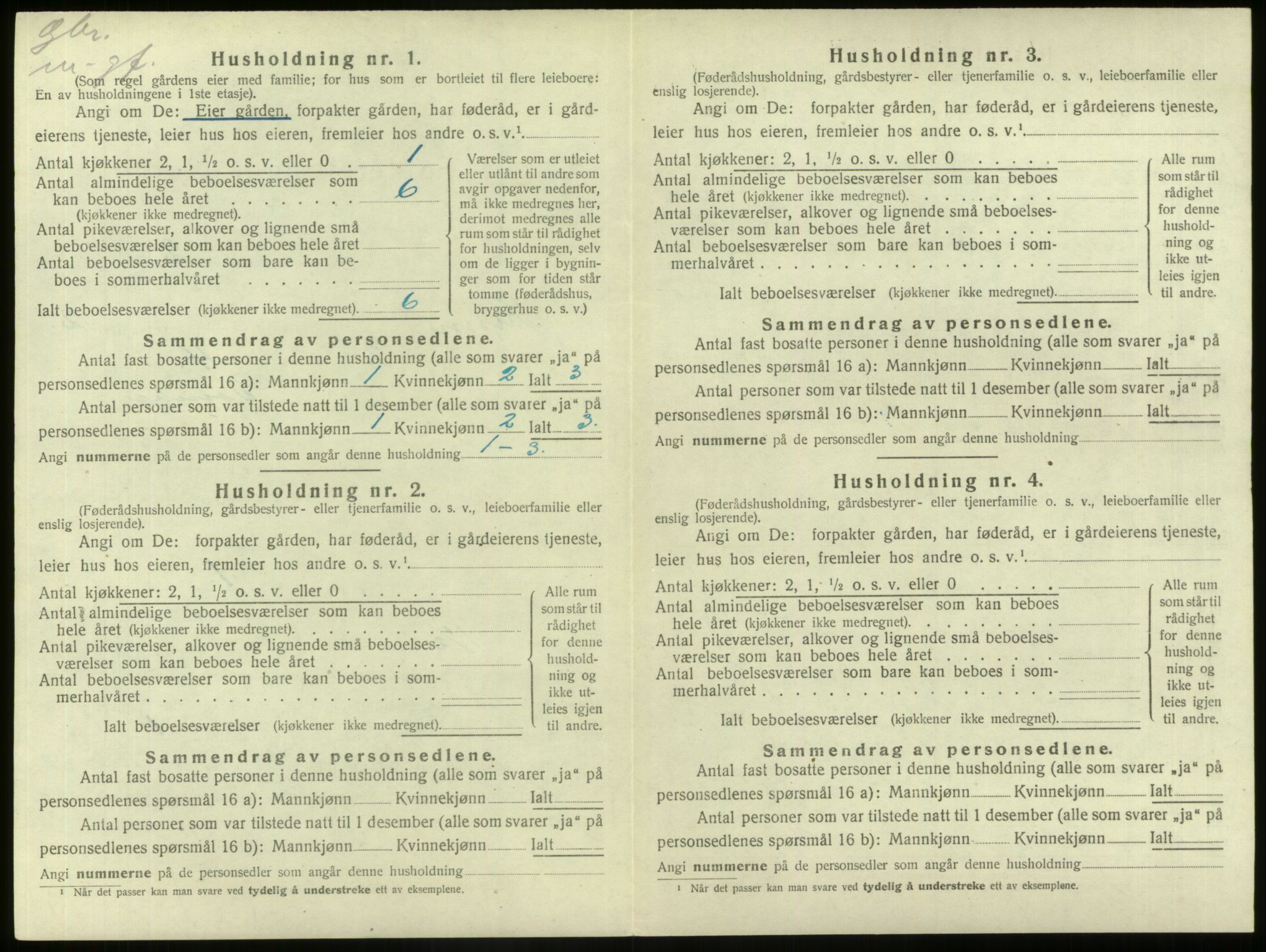 SAB, 1920 census for Kinn, 1920, p. 136