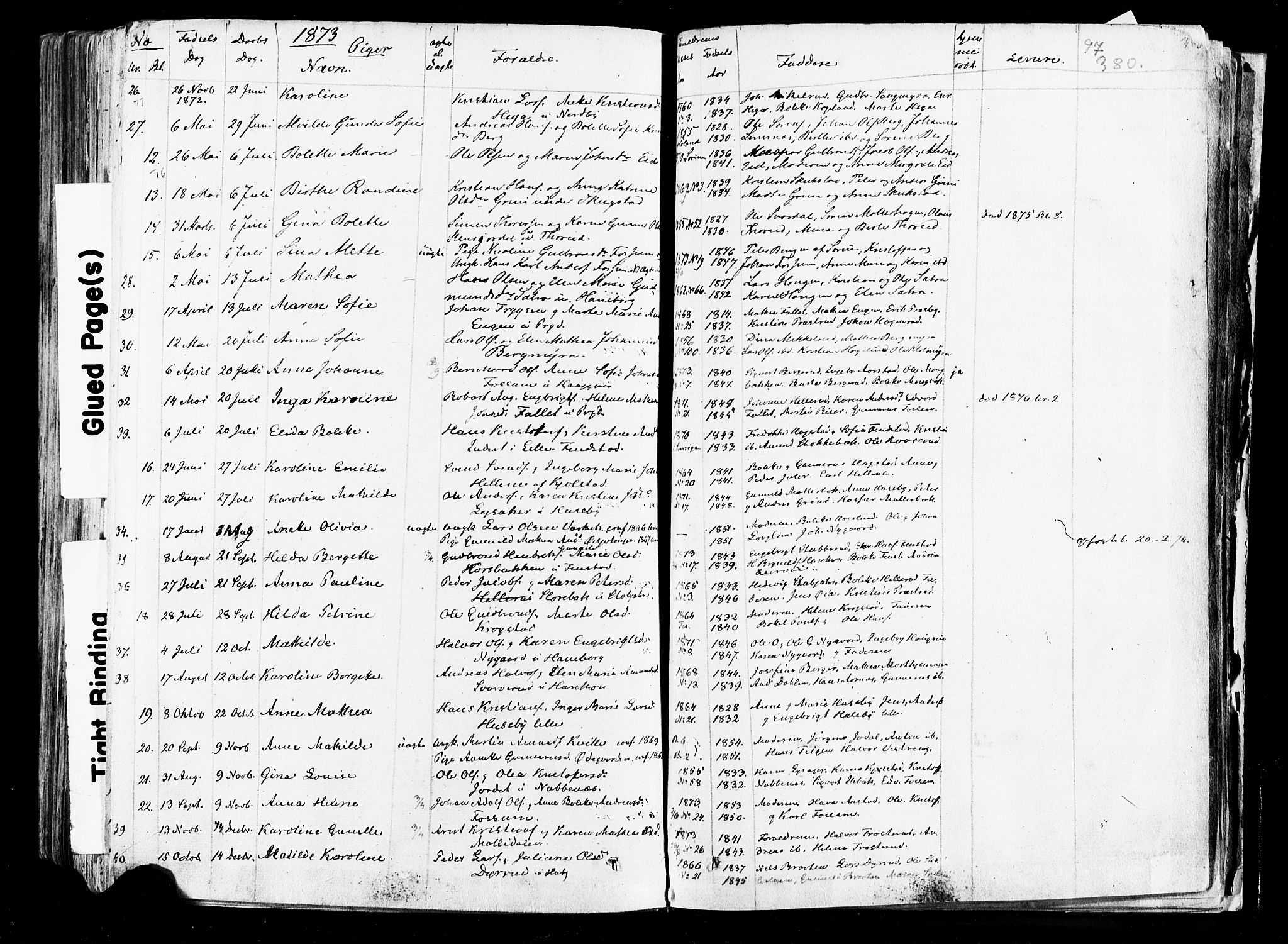 Aurskog prestekontor Kirkebøker, AV/SAO-A-10304a/F/Fa/L0007: Parish register (official) no. I 7, 1854-1877, p. 380