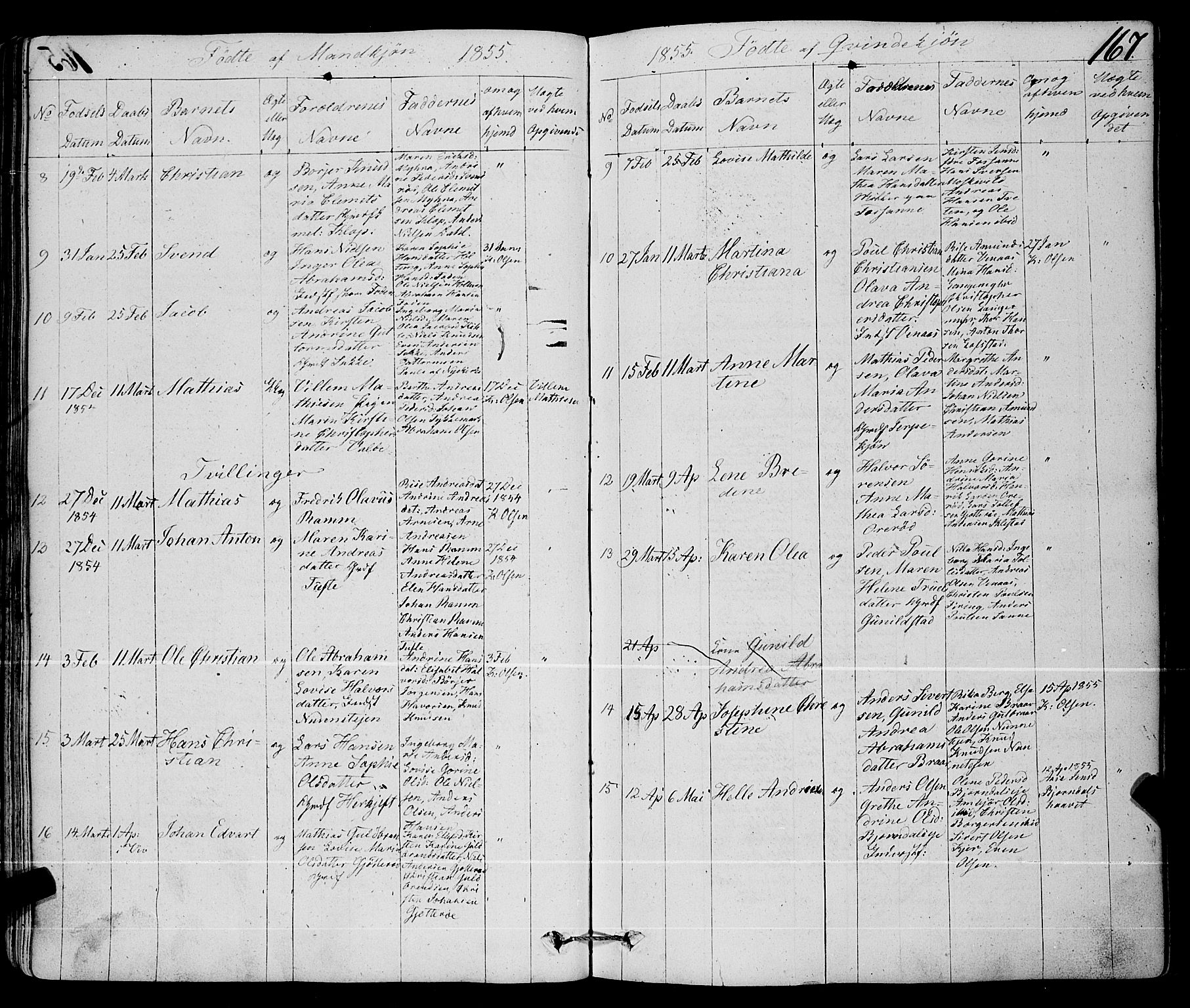 Ramnes kirkebøker, AV/SAKO-A-314/F/Fa/L0005: Parish register (official) no. I 5, 1841-1861, p. 166-167