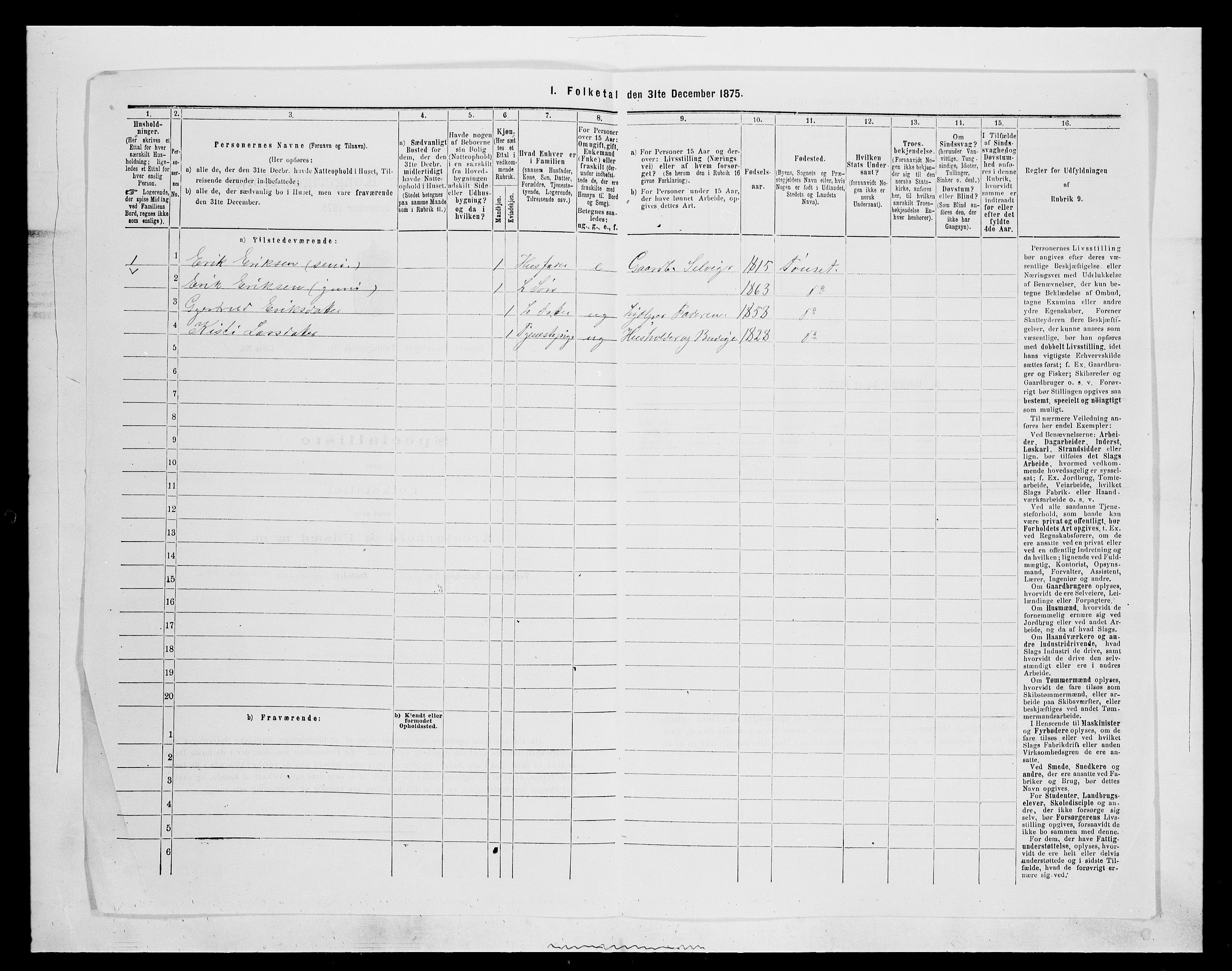 SAH, 1875 census for 0437P Tynset, 1875, p. 1053